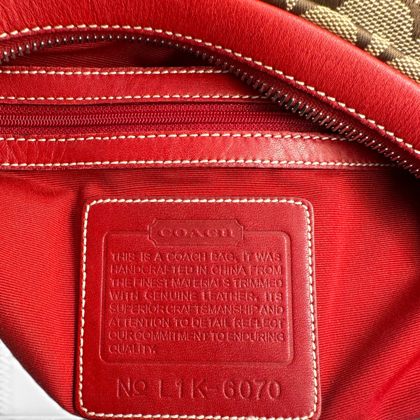 Sac à bandoulière vintage Coach 6824 Crescent
