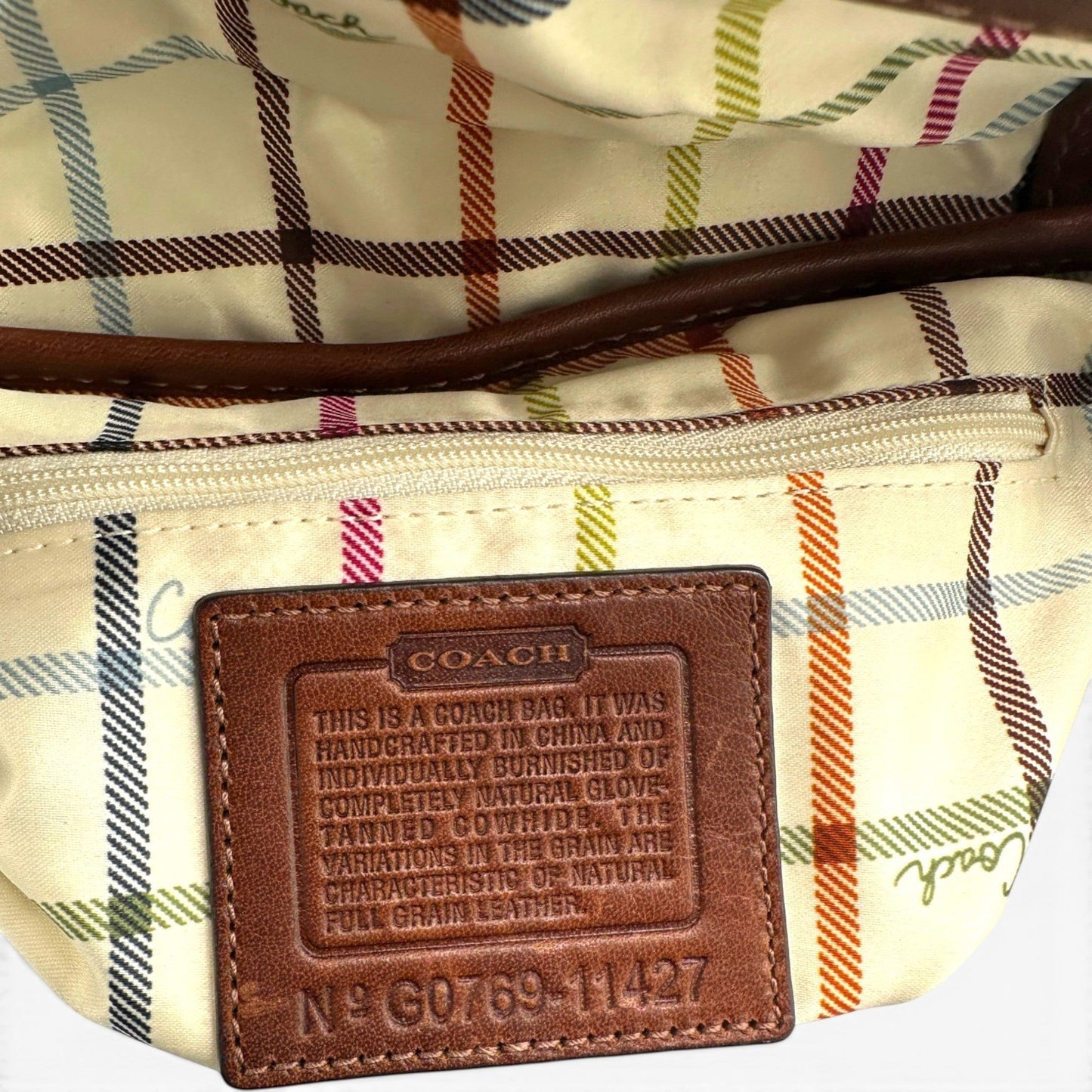 Sac bandoulière vintage Coach 11427 Bleecker