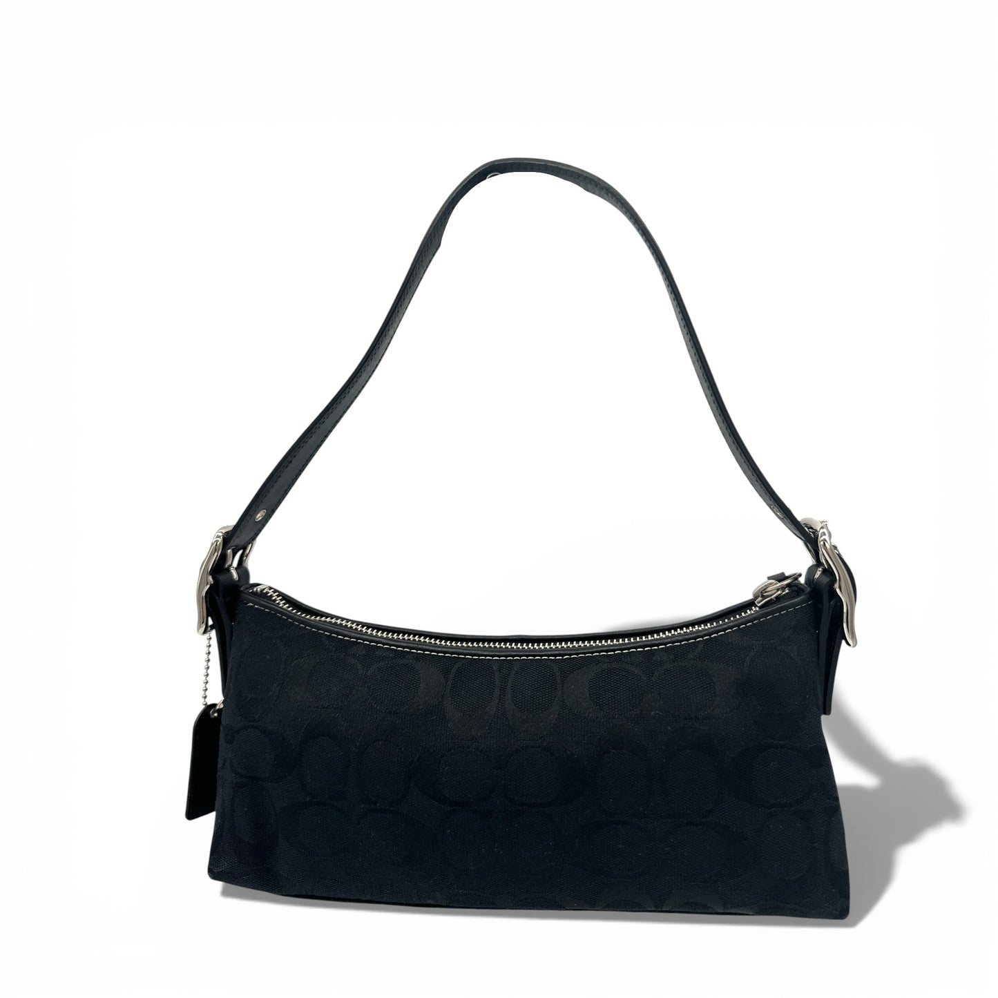 Vintage Coach 8K01 East West Baguette Schultertasche