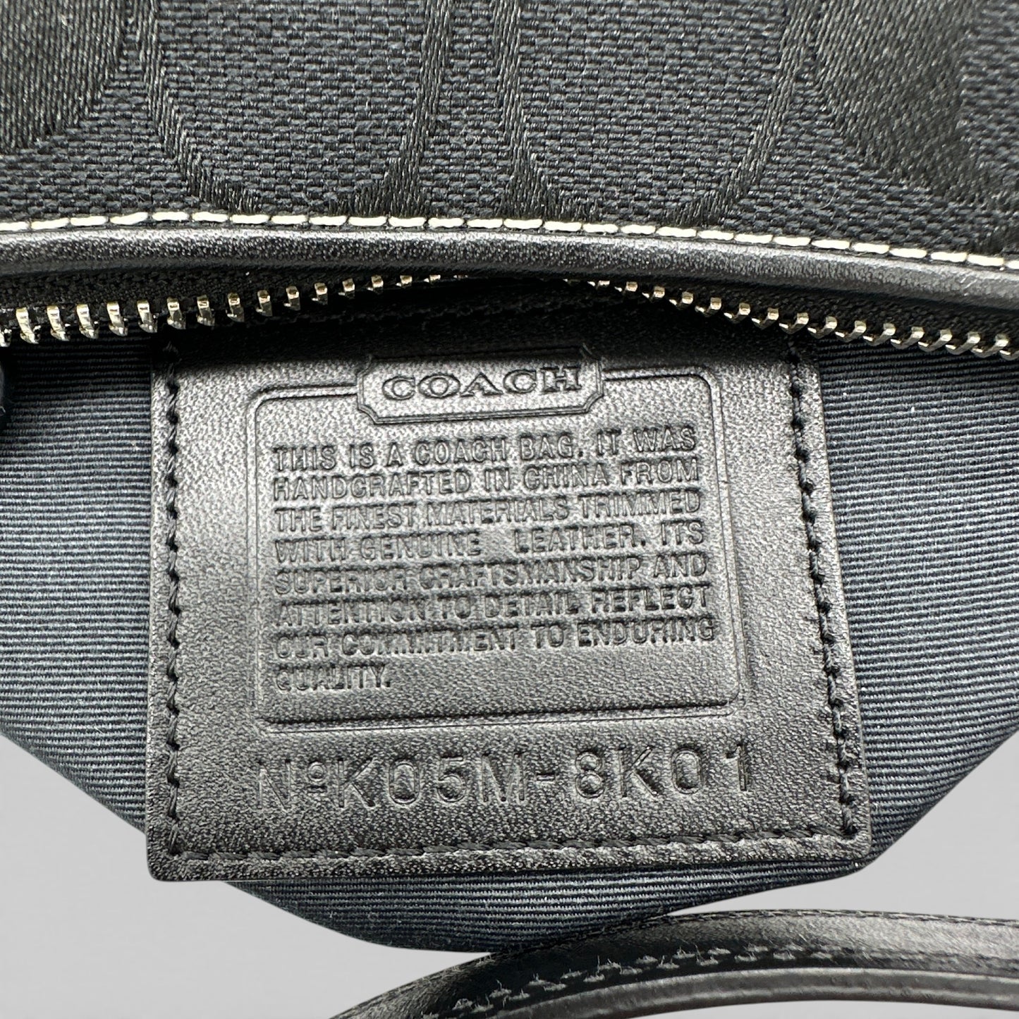 Vintage Coach 8K01 East West Baguette Schultertasche