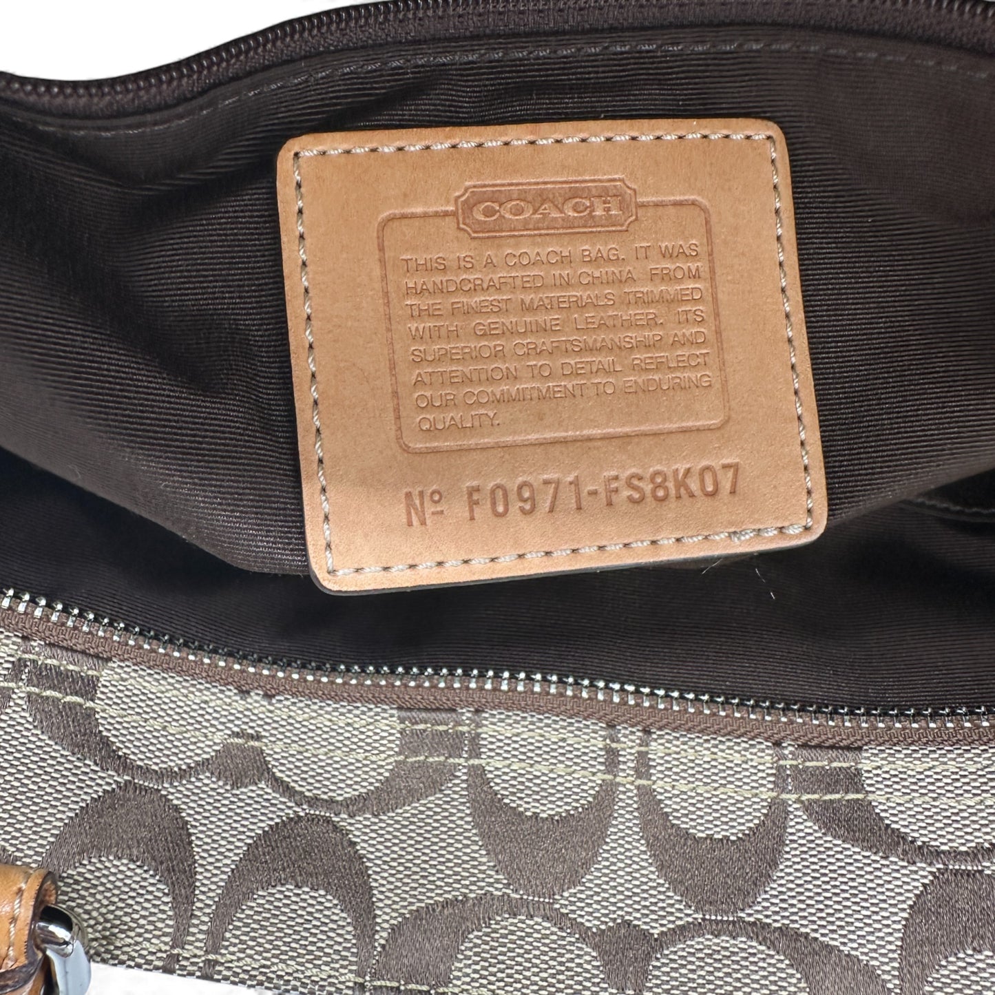 Vintage Coach FS8K06 Hampton Clip Handbag