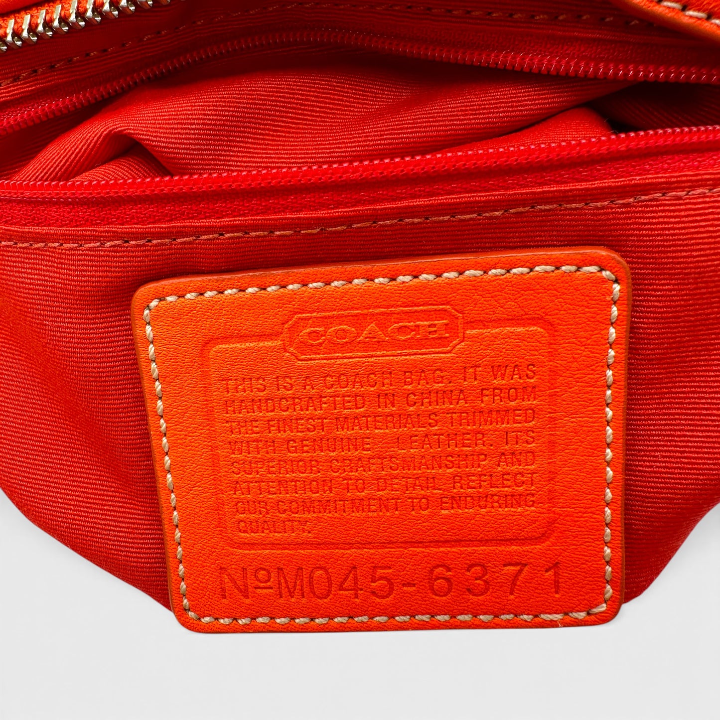 Vintage Coach 6371 East West Baguette Shoulder Bag