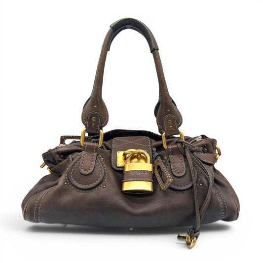 Vintage Chloé Paddington Brown Leather Handbag