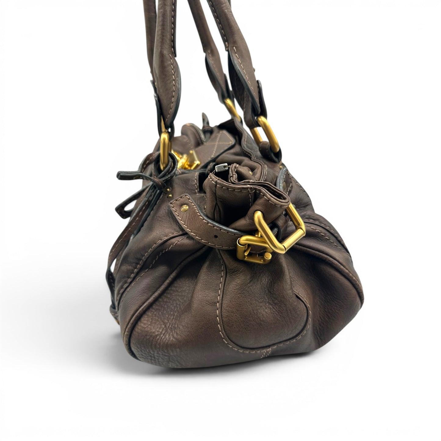 Chloé Paddington Handtasche aus rotem Leder