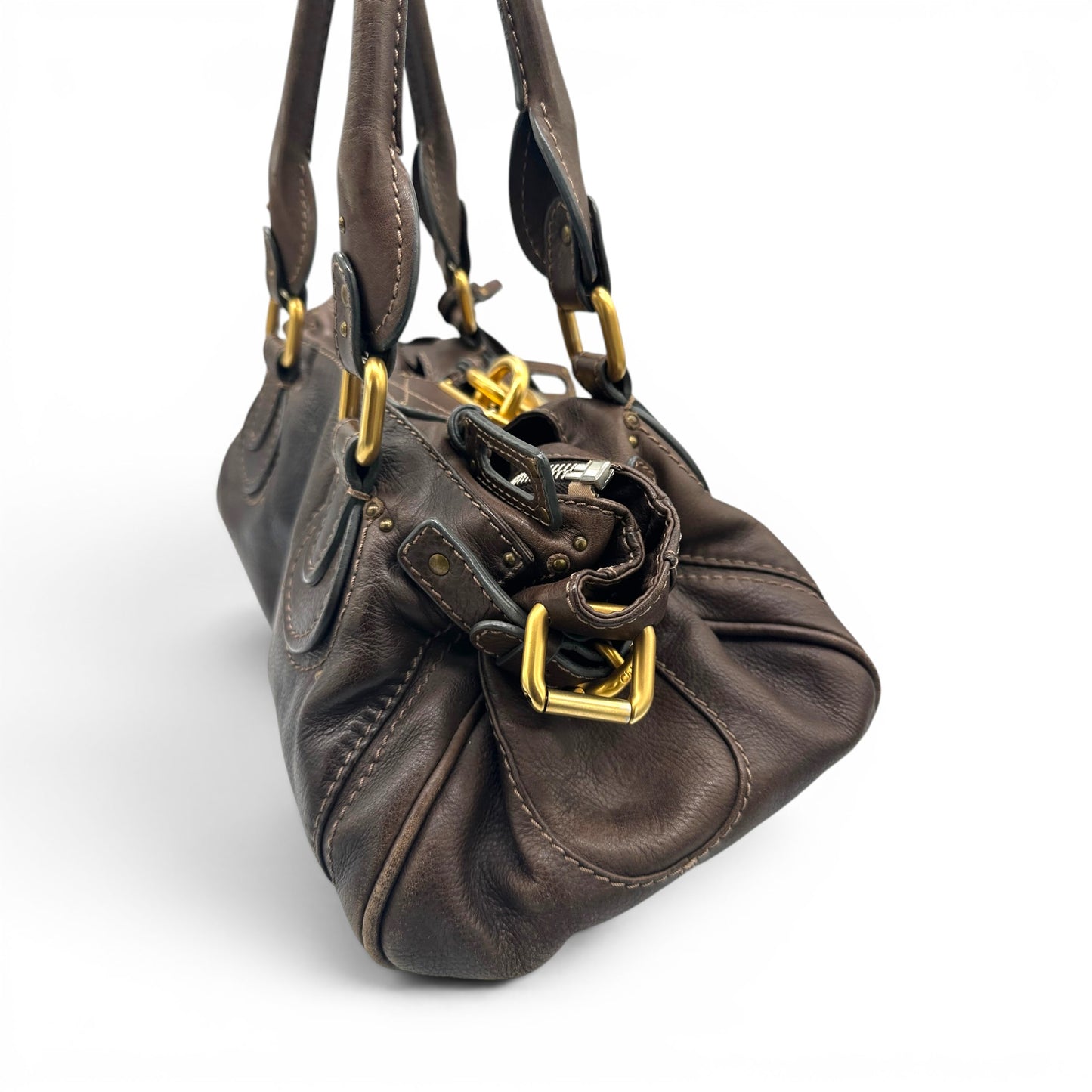 Chloé Paddington Handtasche aus rotem Leder