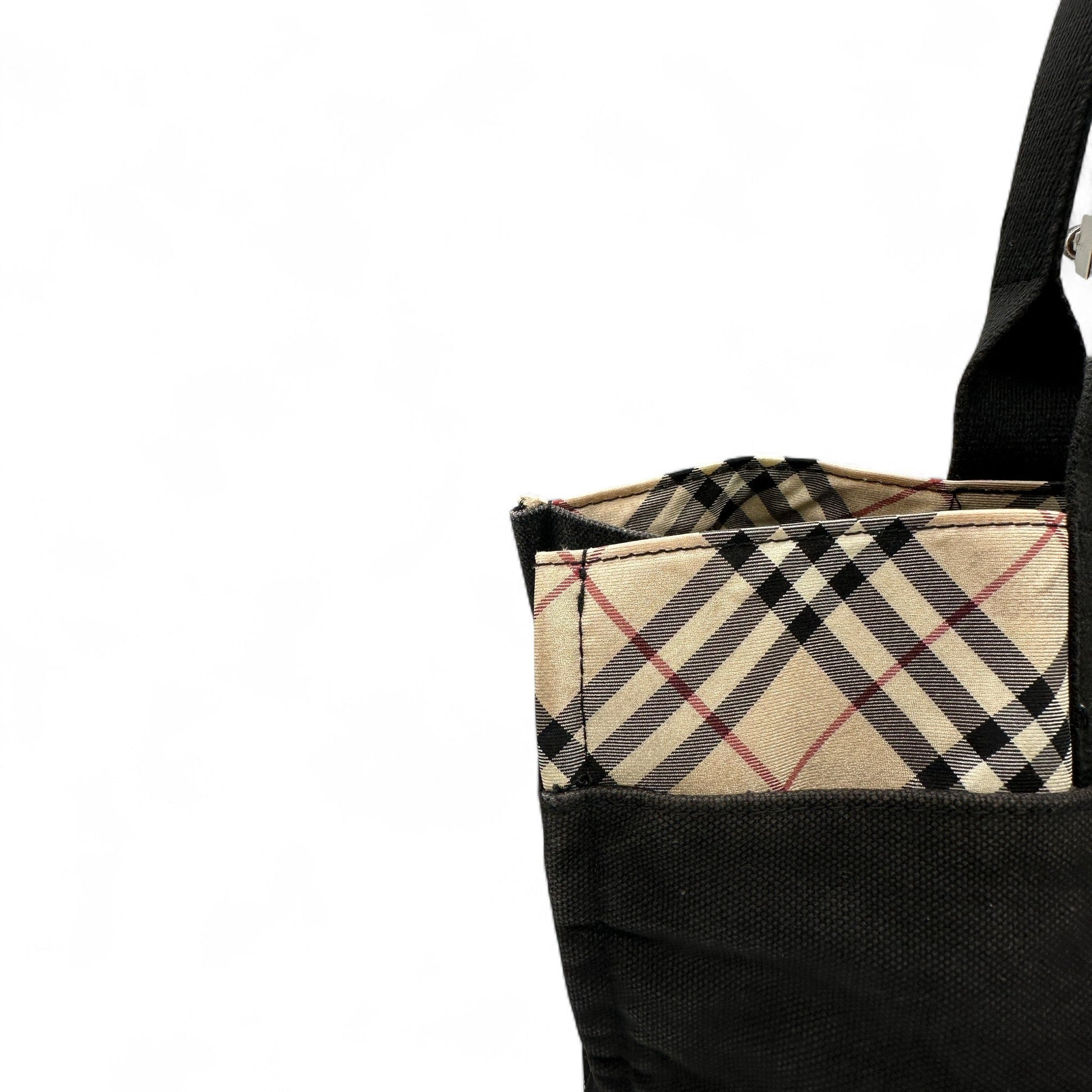 Burberry Blue Label Nova Check Tote Canvas Tote Shoulder Bag - Thanks it's Vintage