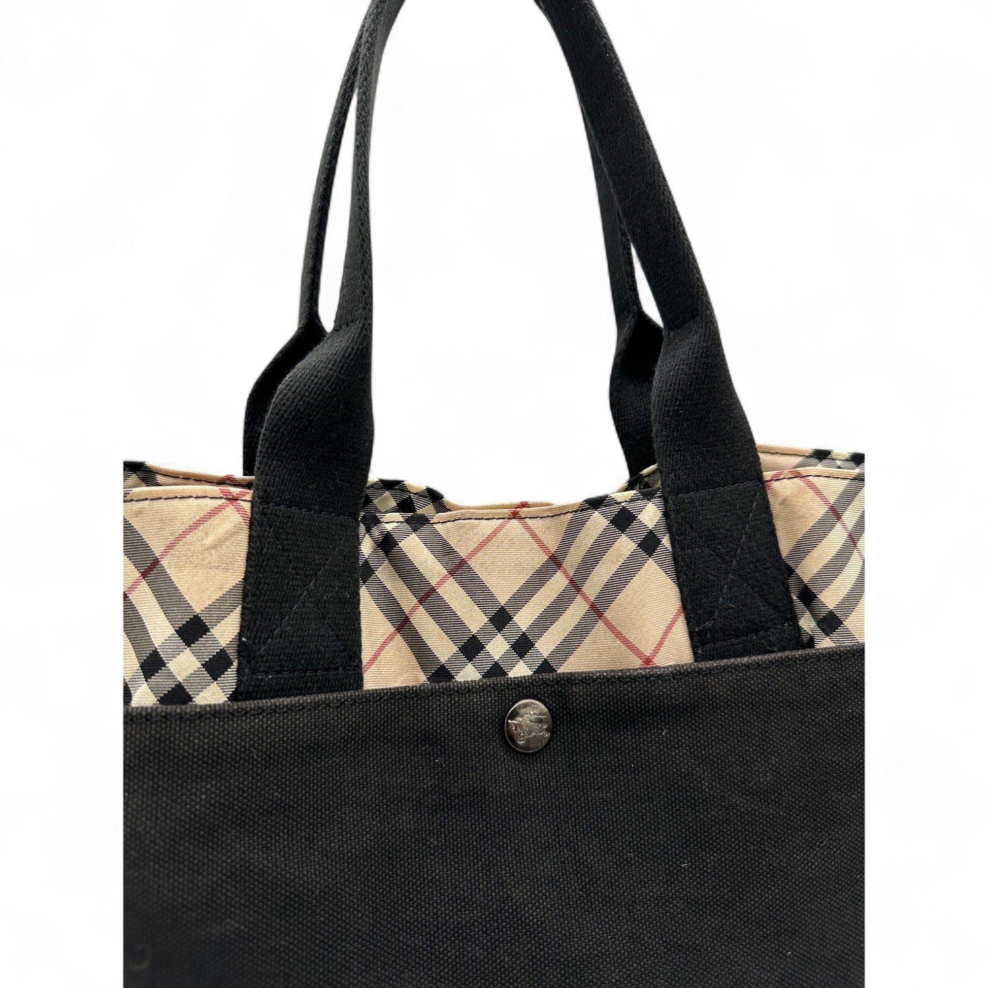 Burberry Blue Label Nova Check Tote Canvas Tote Shoulder Bag - Thanks it's Vintage