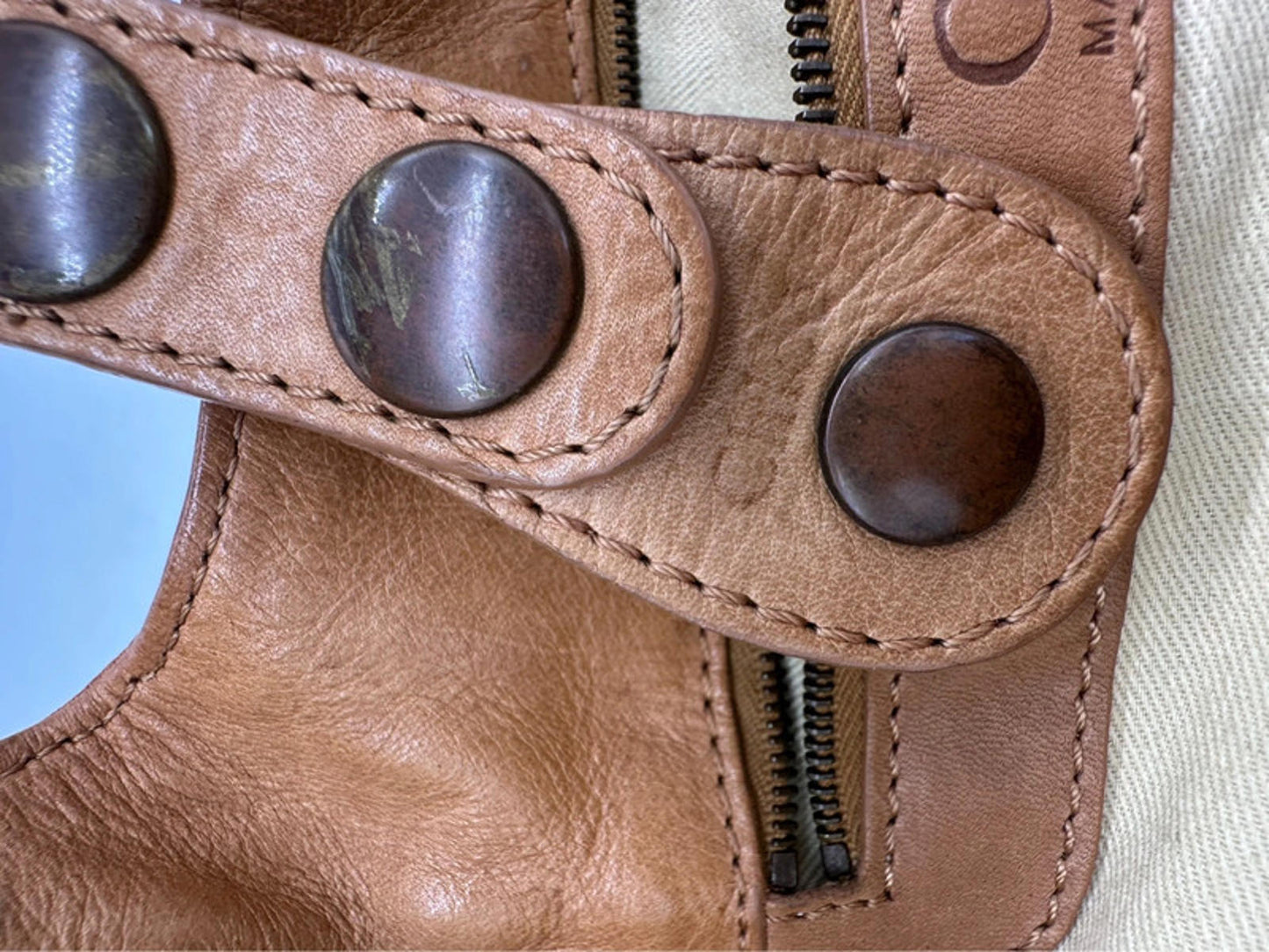 Vintage Chloé Mini Size Brown Leather Silverado