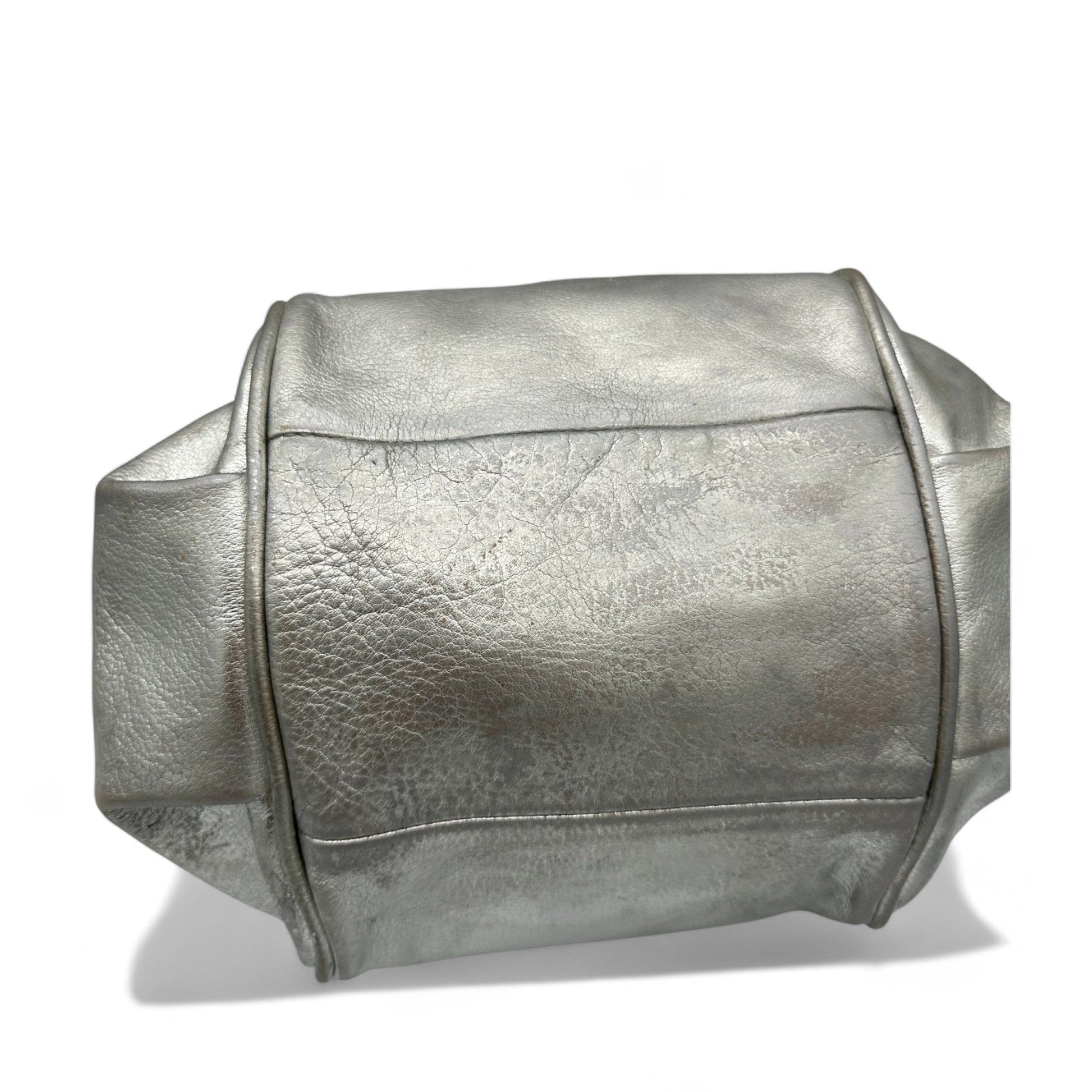 Chloè Mini Ethel Handbag with Two Way Strap in Silver Leather - Thanks it's Vintage