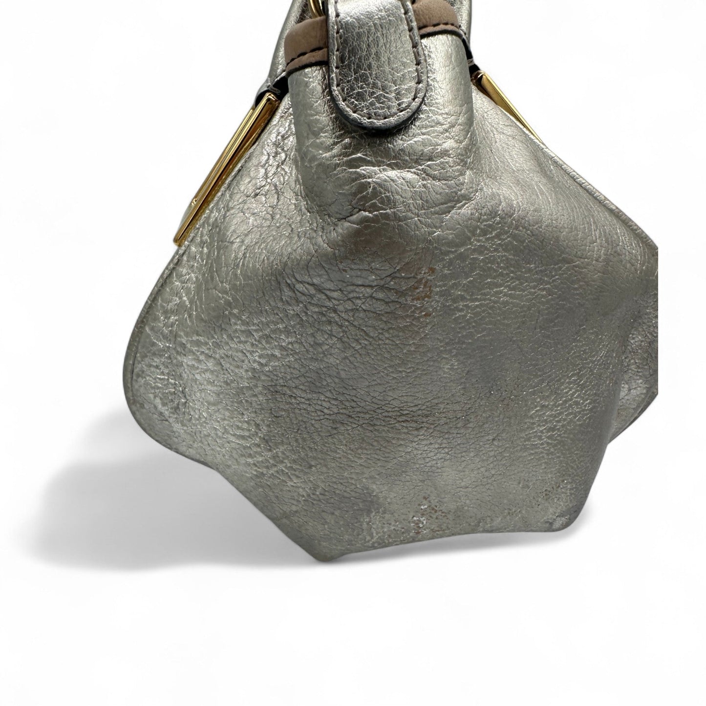 Chloè Mini Ethel Handbag with Two Way Strap in Silver Leather - Thanks it's Vintage
