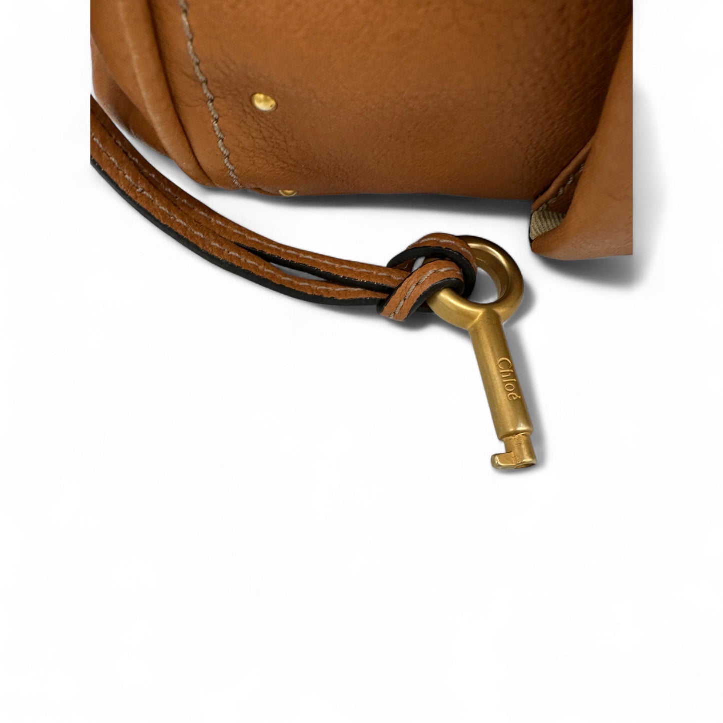 Chloé Paddington in Tan Leather with Brass Padlock Hardware - Thanks it's Vintage