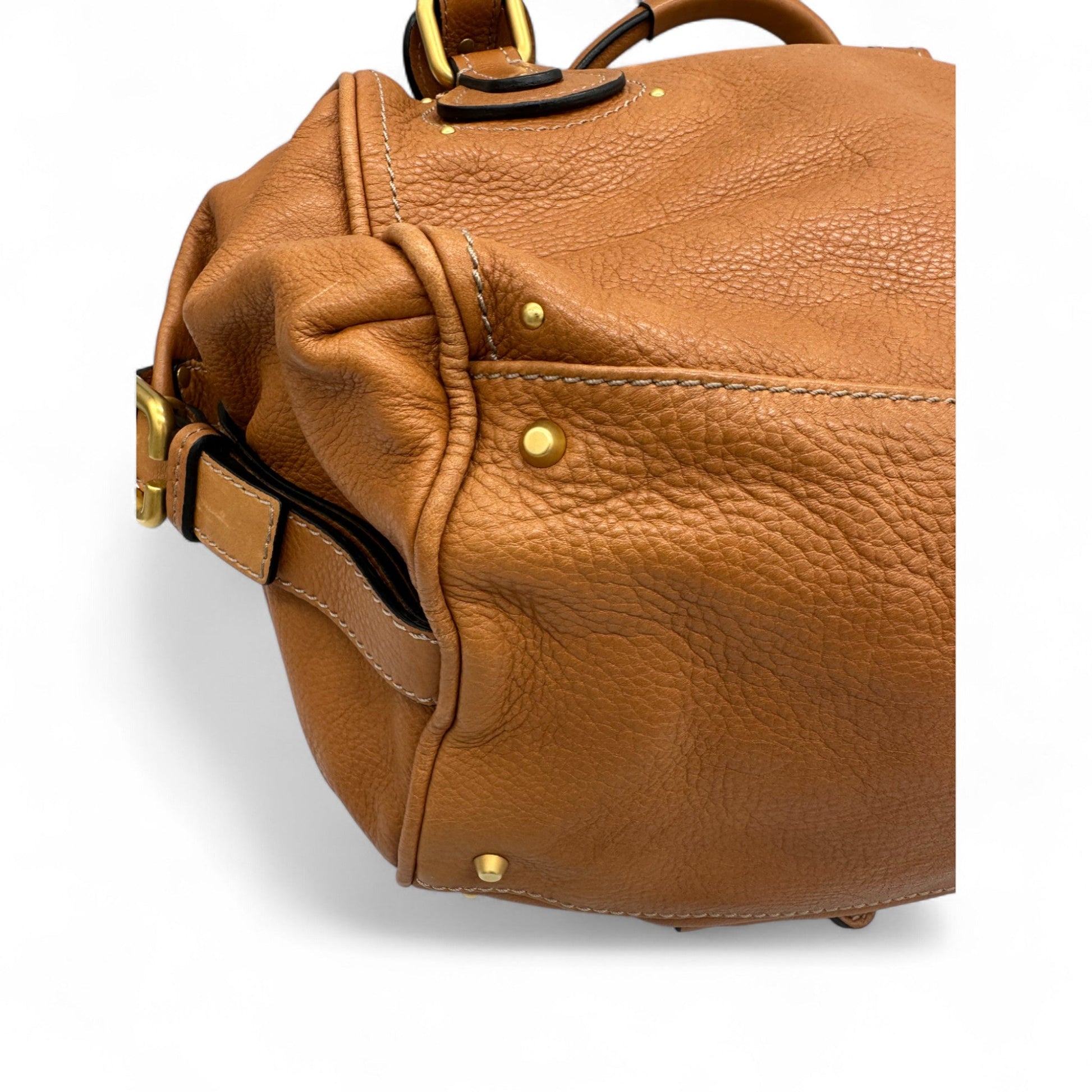 Chloé Paddington in Tan Leather with Brass Padlock Hardware - Thanks it's Vintage