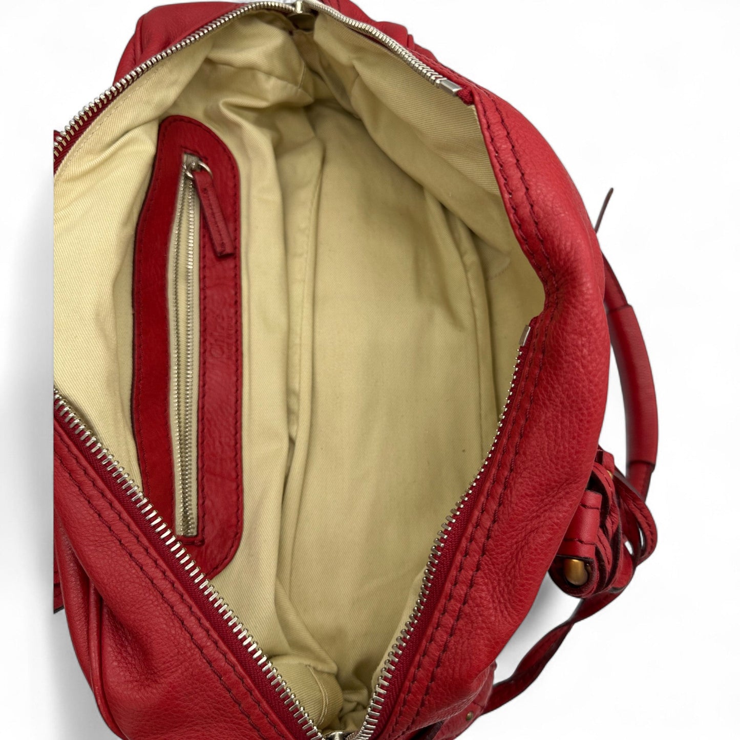 Chloé Paddington Red Leather Handbag - Thanks it's Vintage