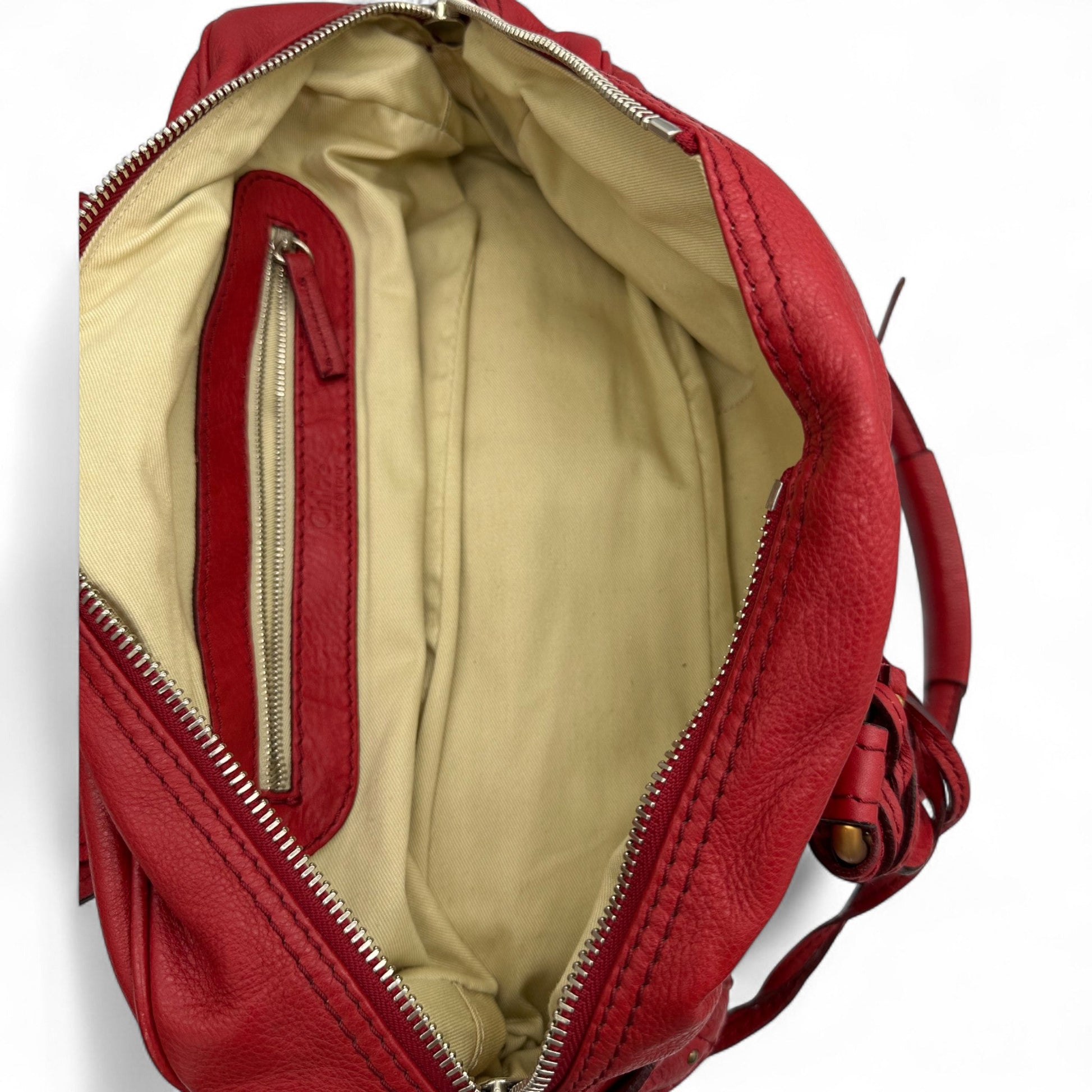 Chloé Paddington Red Leather Handbag - Thanks it's Vintage