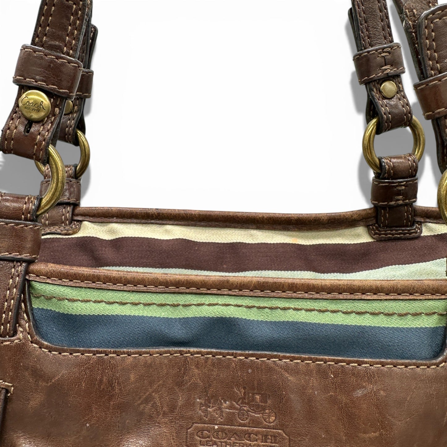 Coach F12613 Legacy Stripe Tote Shoulder Bag - Thanks it's Vintage