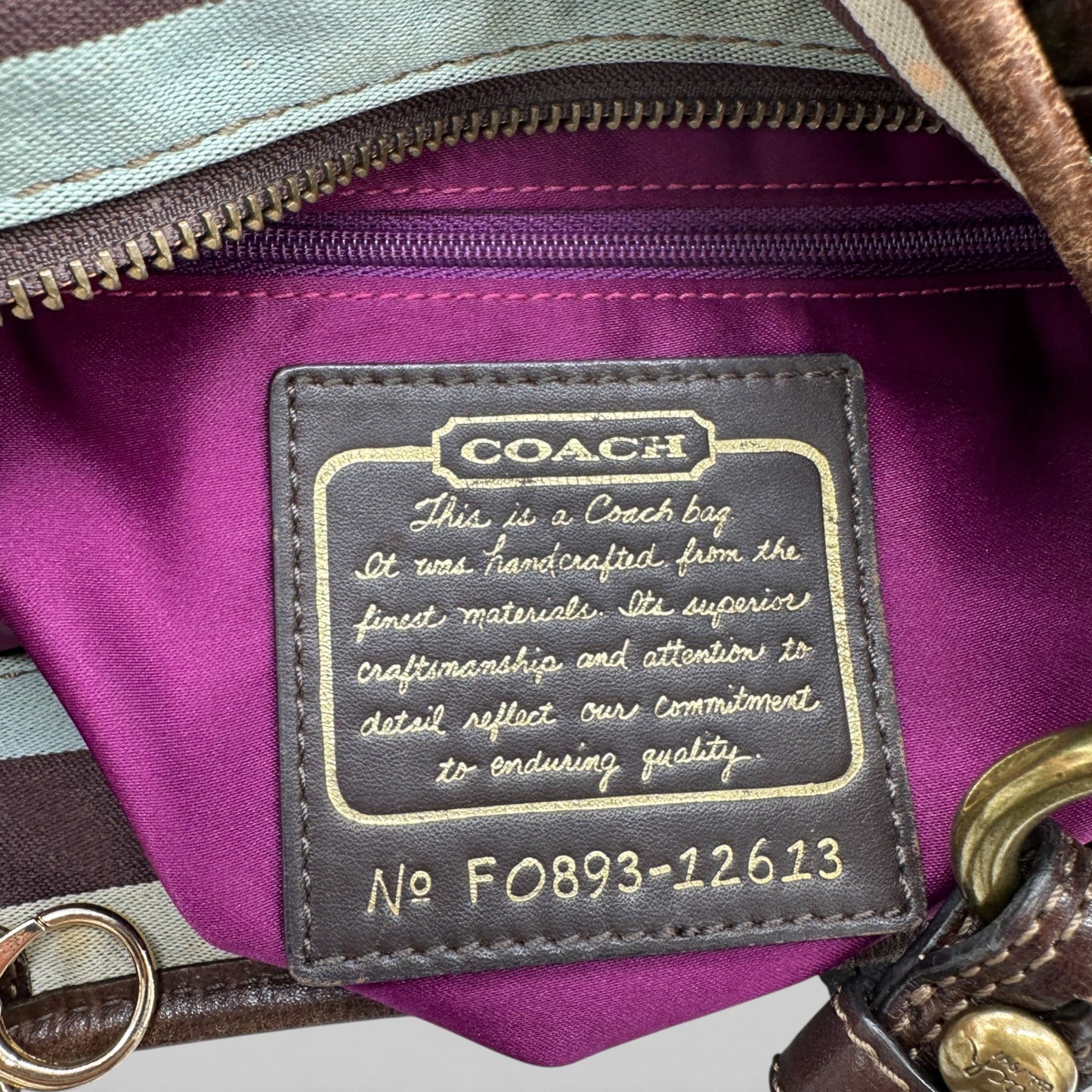Coach F12613 Legacy Stripe Tote Shoulder Bag - Thanks it's Vintage