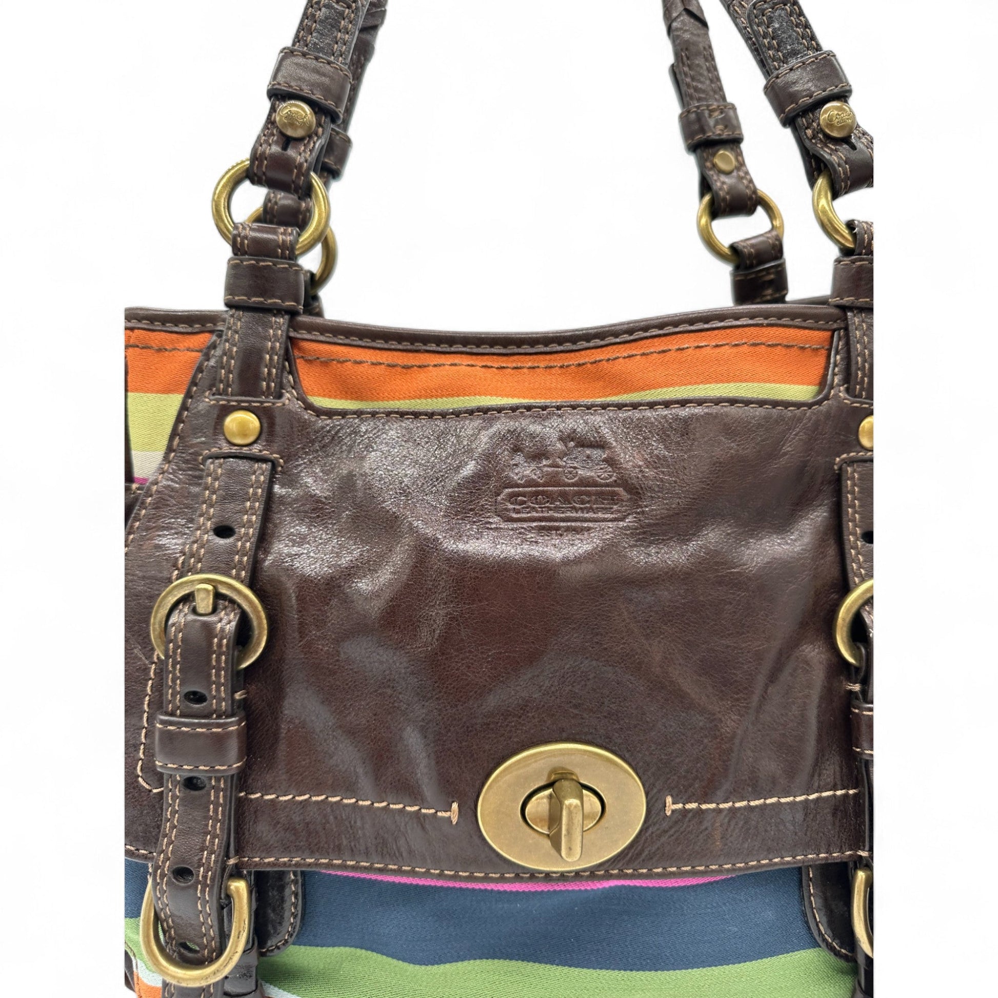 Coach F12613 Legacy Stripe Tote Shoulder Bag - Thanks it's Vintage