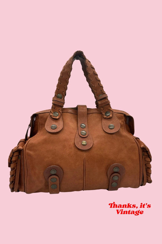 Vintage Chloé Silverado Y2K Rare Brown Leather Handbag