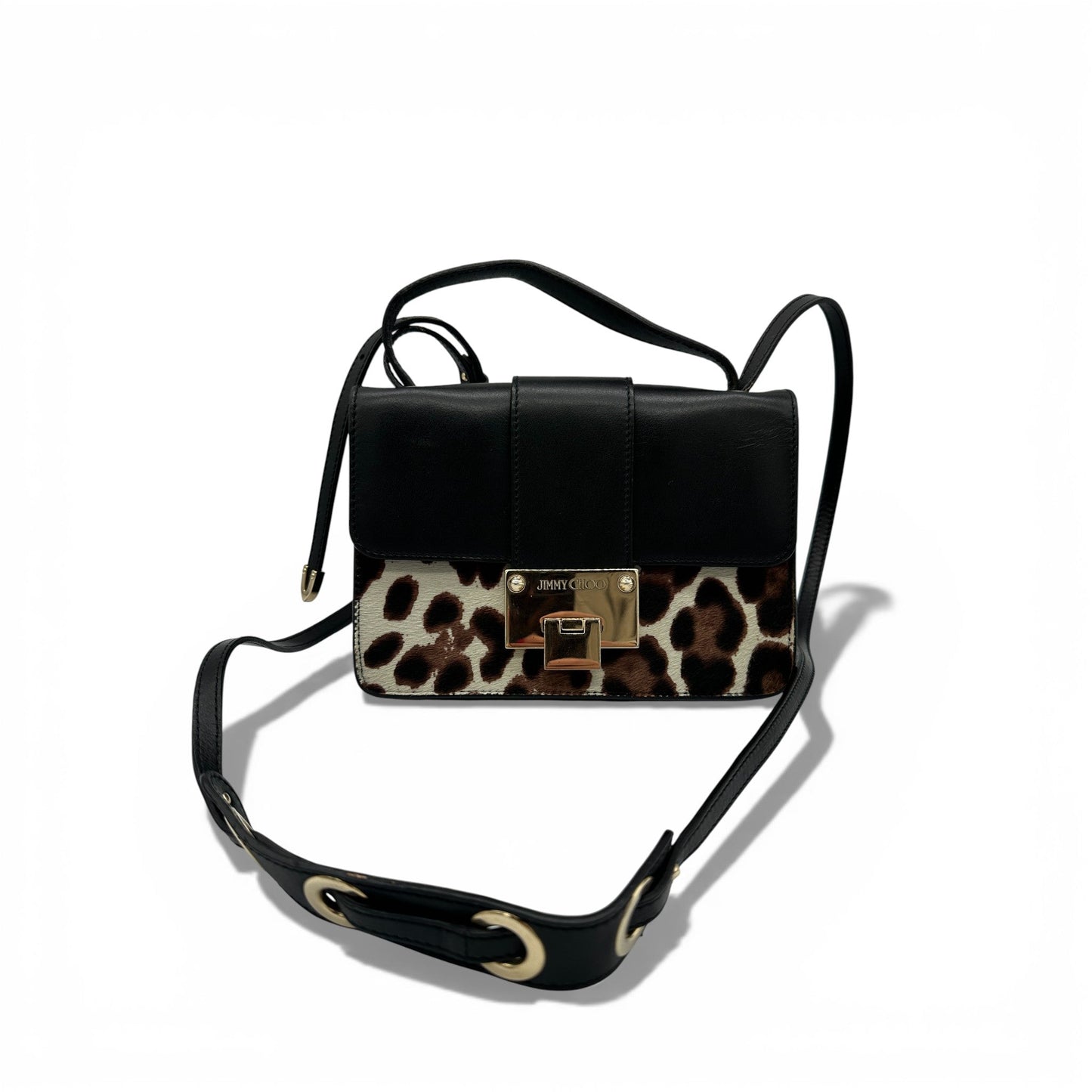 Jimmy Choo Leopard Pony Hair Rebel Shoulder Bag - Thanks it's Vintage