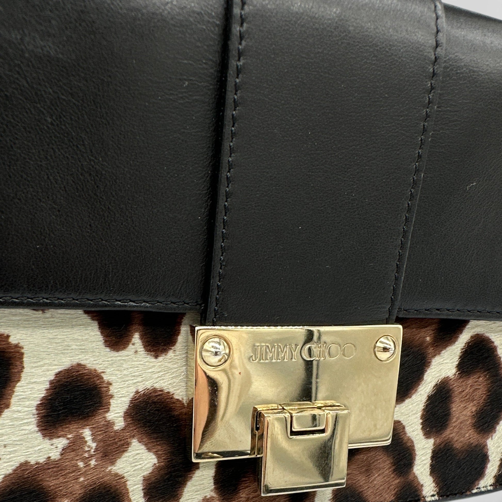 Jimmy Choo Leopard Pony Hair Rebel Shoulder Bag - Thanks it's Vintage