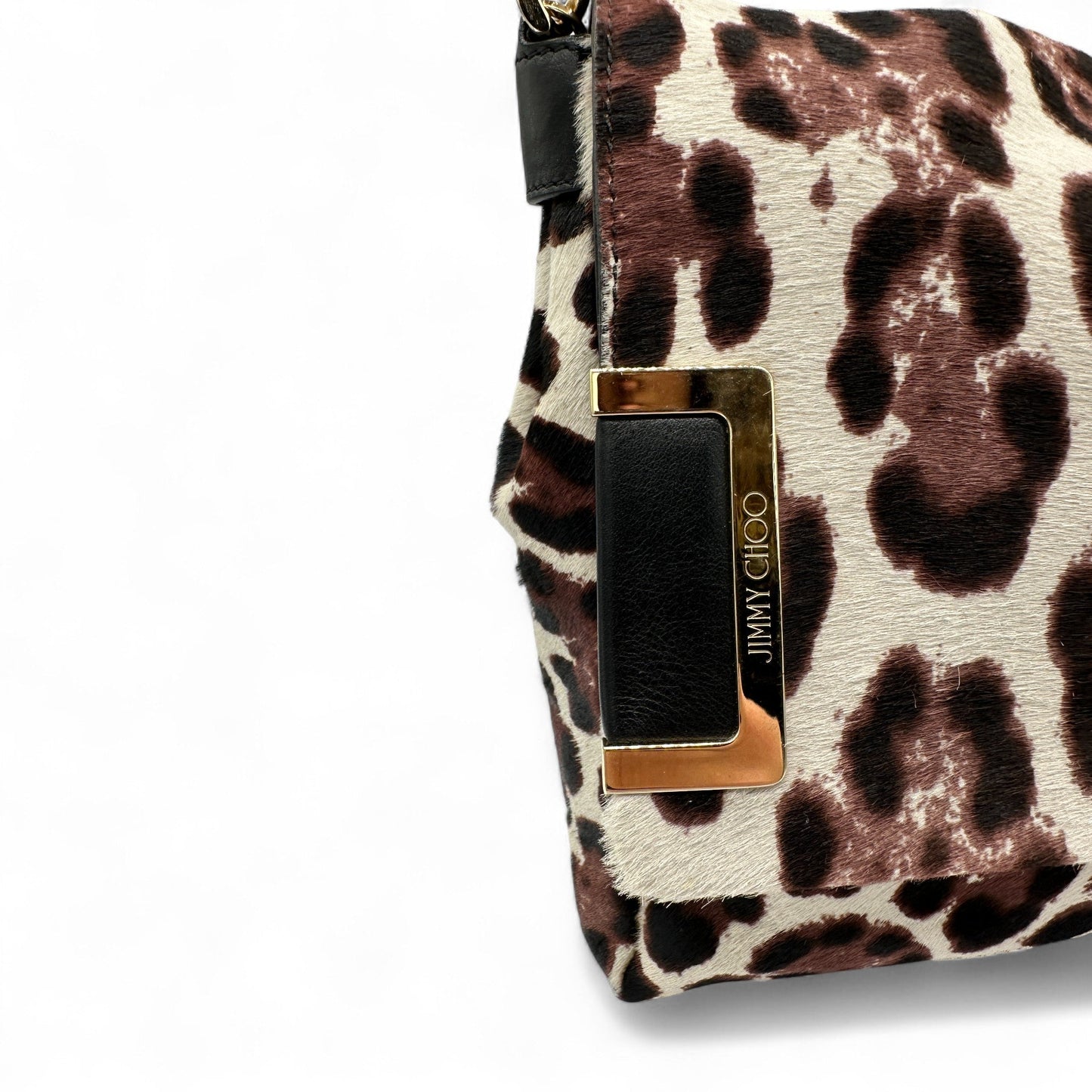 Jimmy Choo Leopard Print Ally Flap Shoulder Bag - Thanks it's Vintage