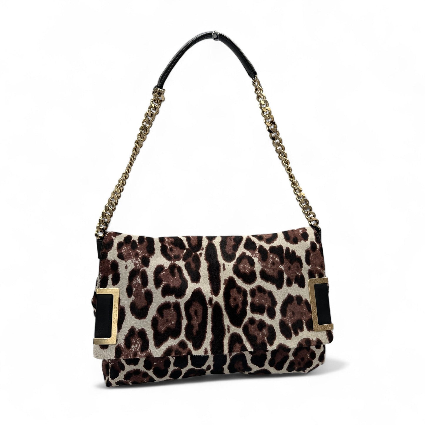 Jimmy Choo Leopard Print Ally Flap Shoulder Bag - Thanks it's Vintage