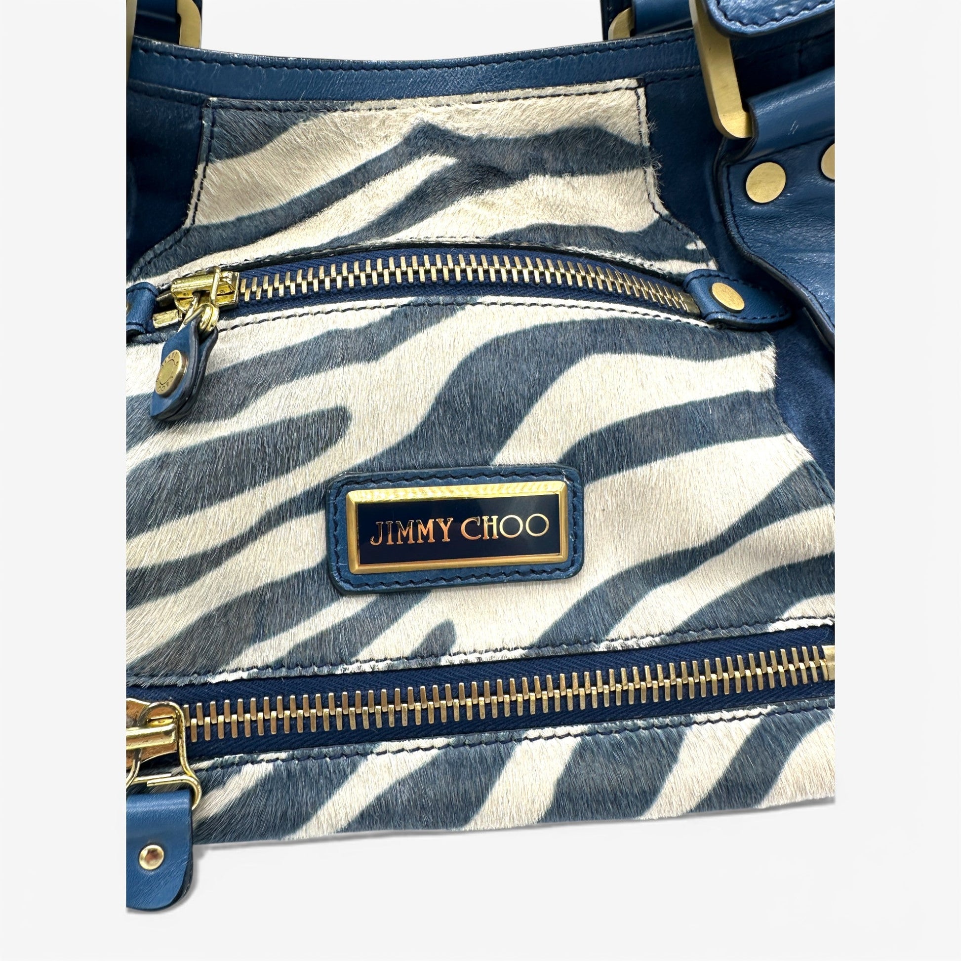 Jimmy Choo Mahala Zebra Handbag - Thanks it's Vintage