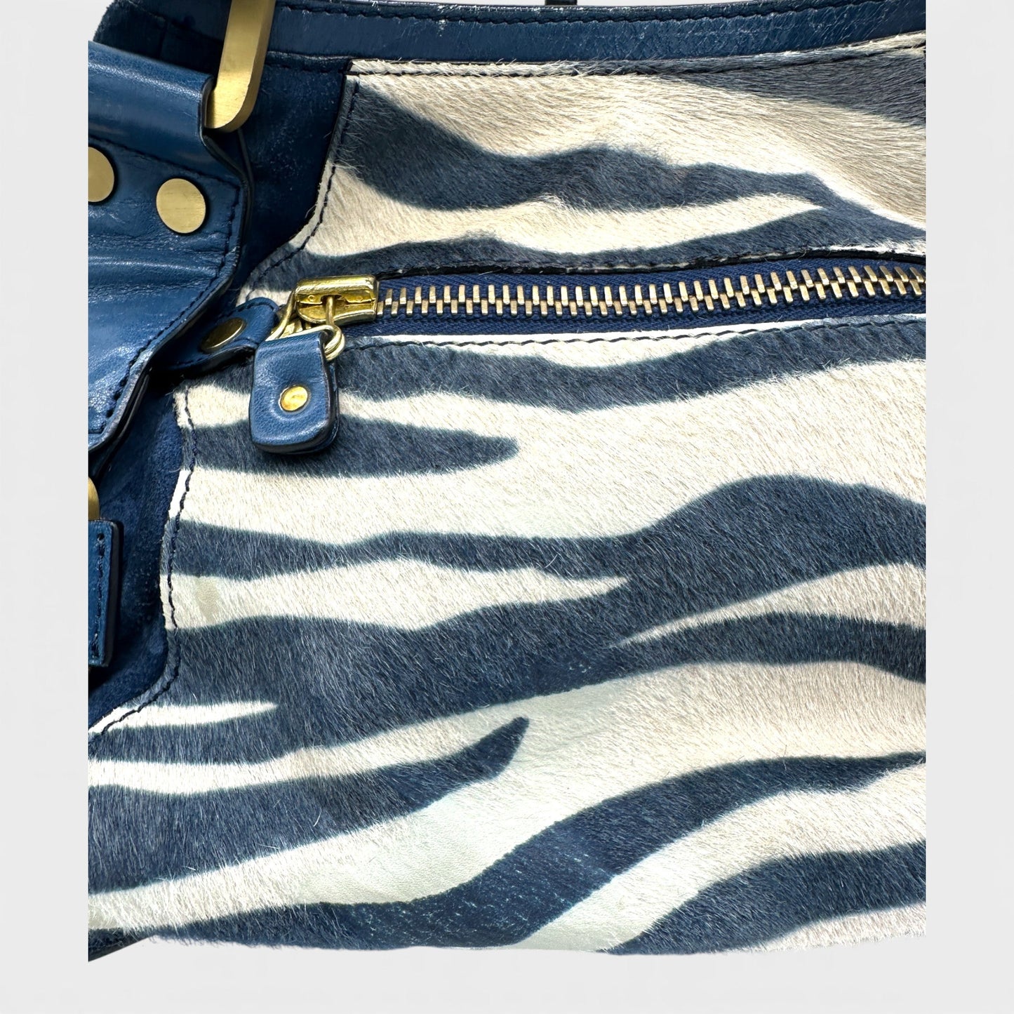 Jimmy Choo Mahala Zebra Handbag - Thanks it's Vintage