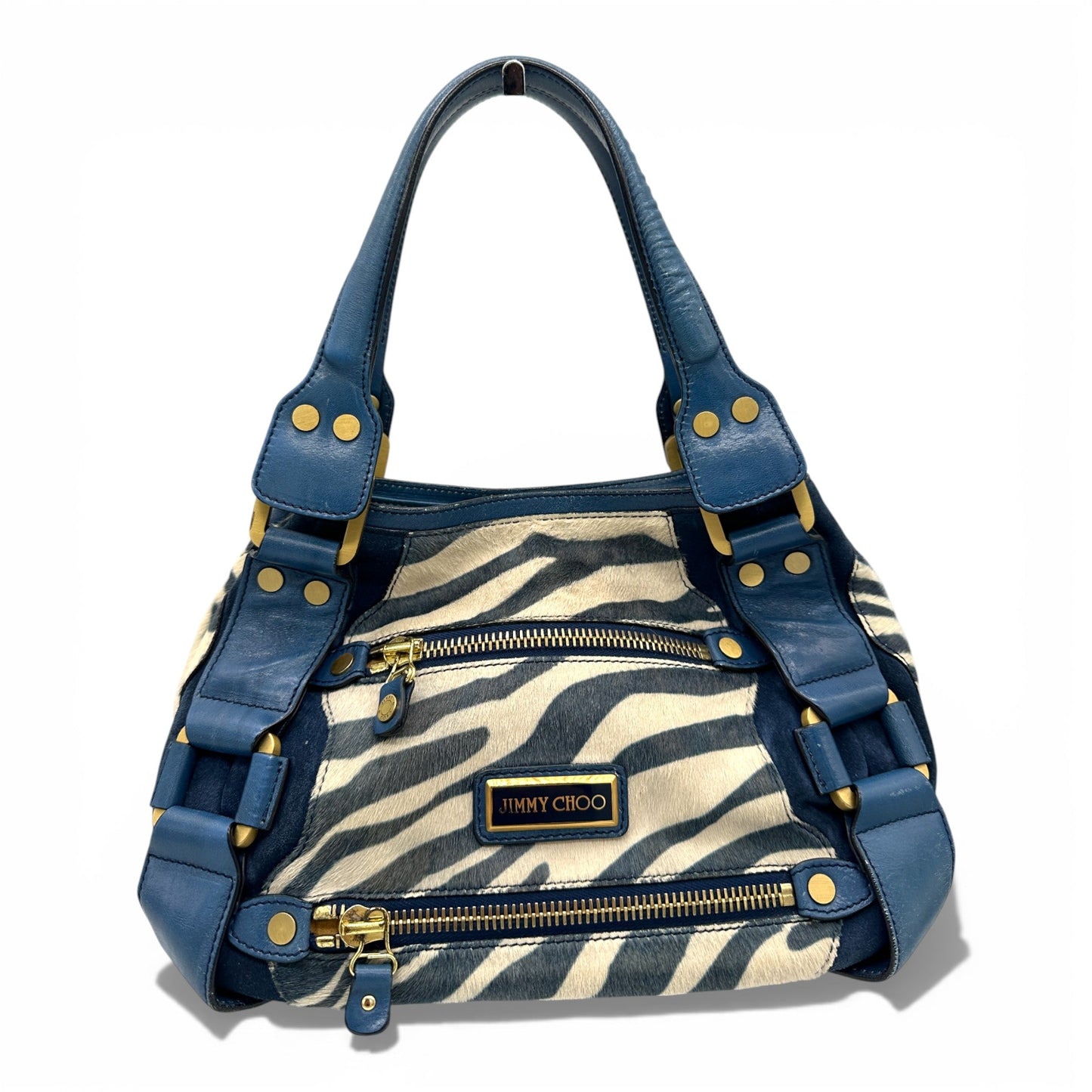 Jimmy Choo Mahala Zebra Handbag - Thanks it's Vintage