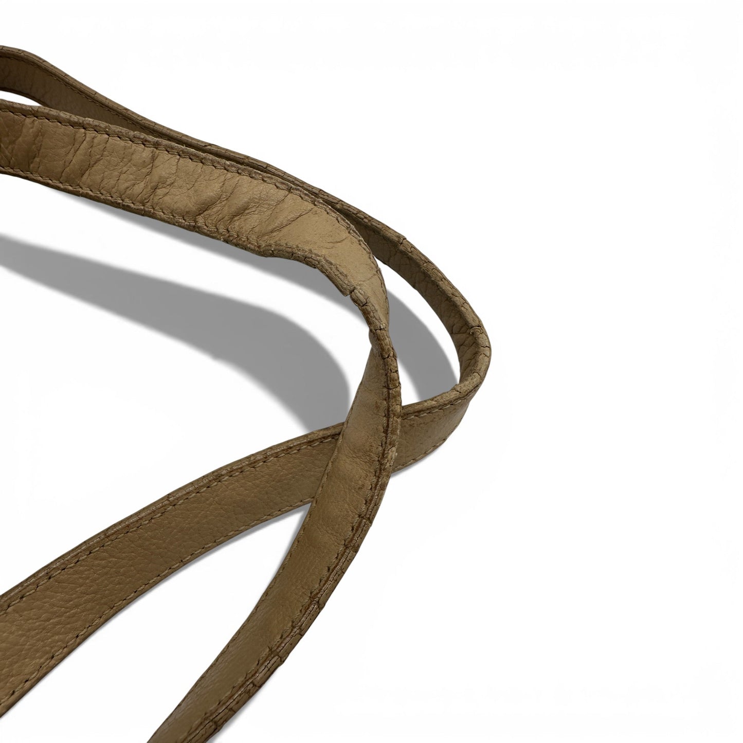 Jimmy Choo Ramona Beige Leather Handbag - Thanks it's Vintage