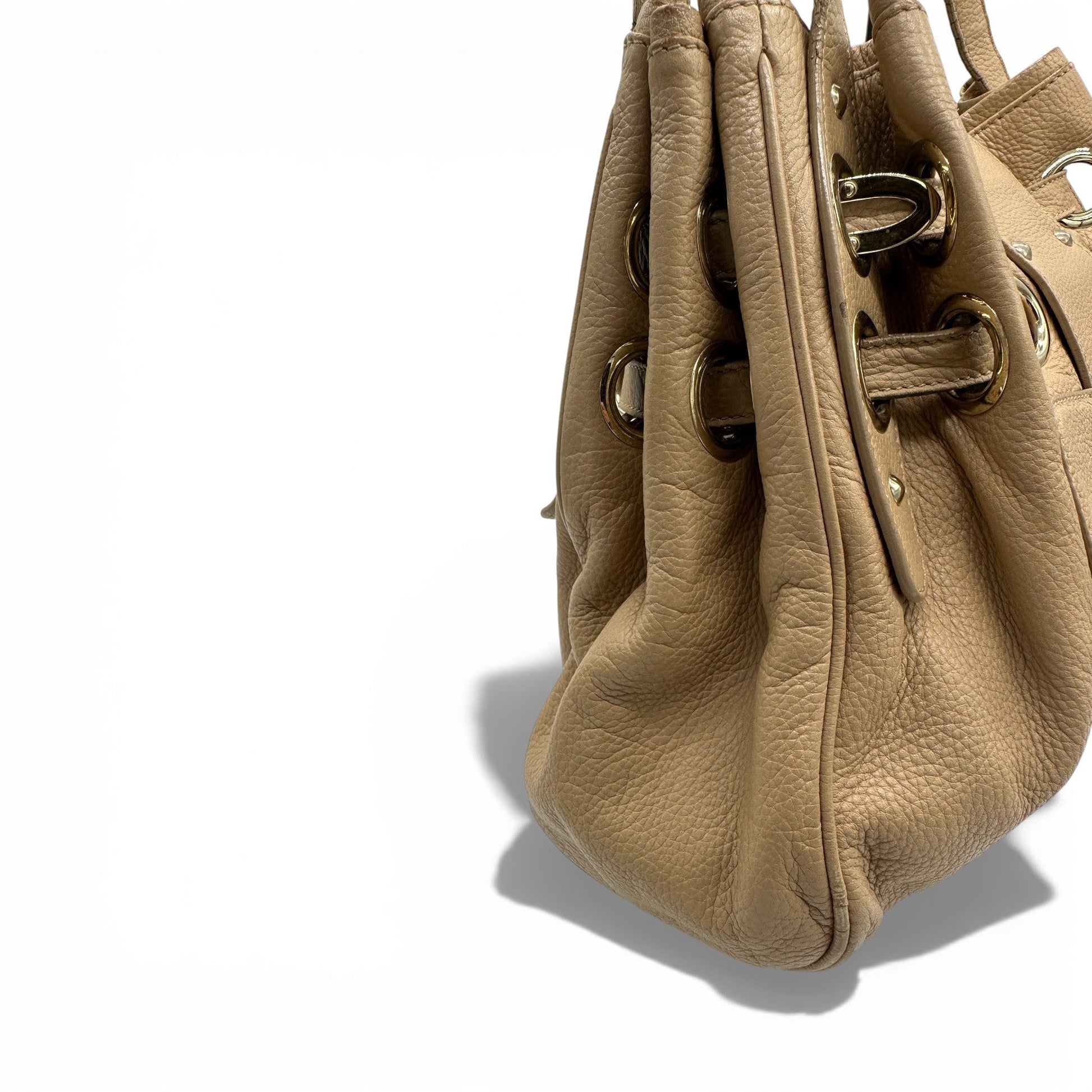 Jimmy Choo Ramona Beige Leather Handbag - Thanks it's Vintage