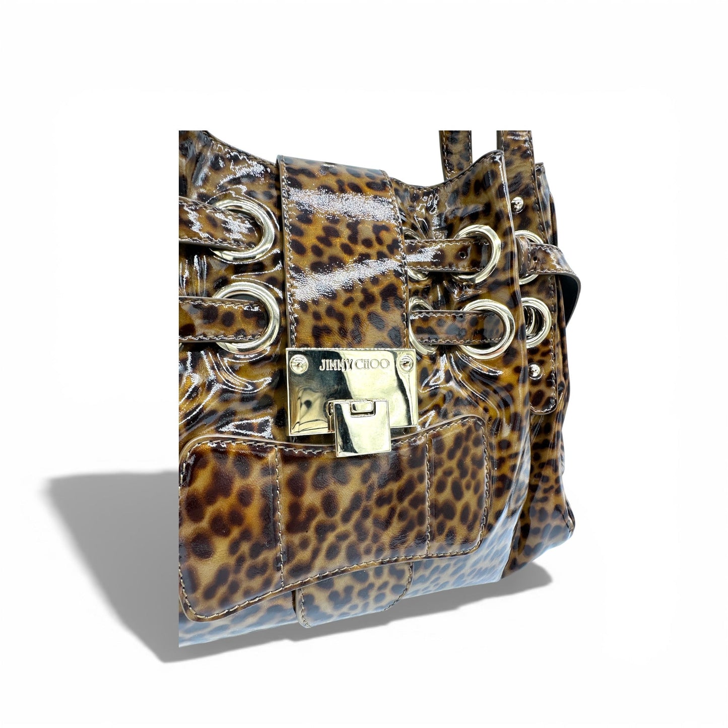 Jimmy Choo Ramona Leopard Patent Tote - Thanks it's Vintage