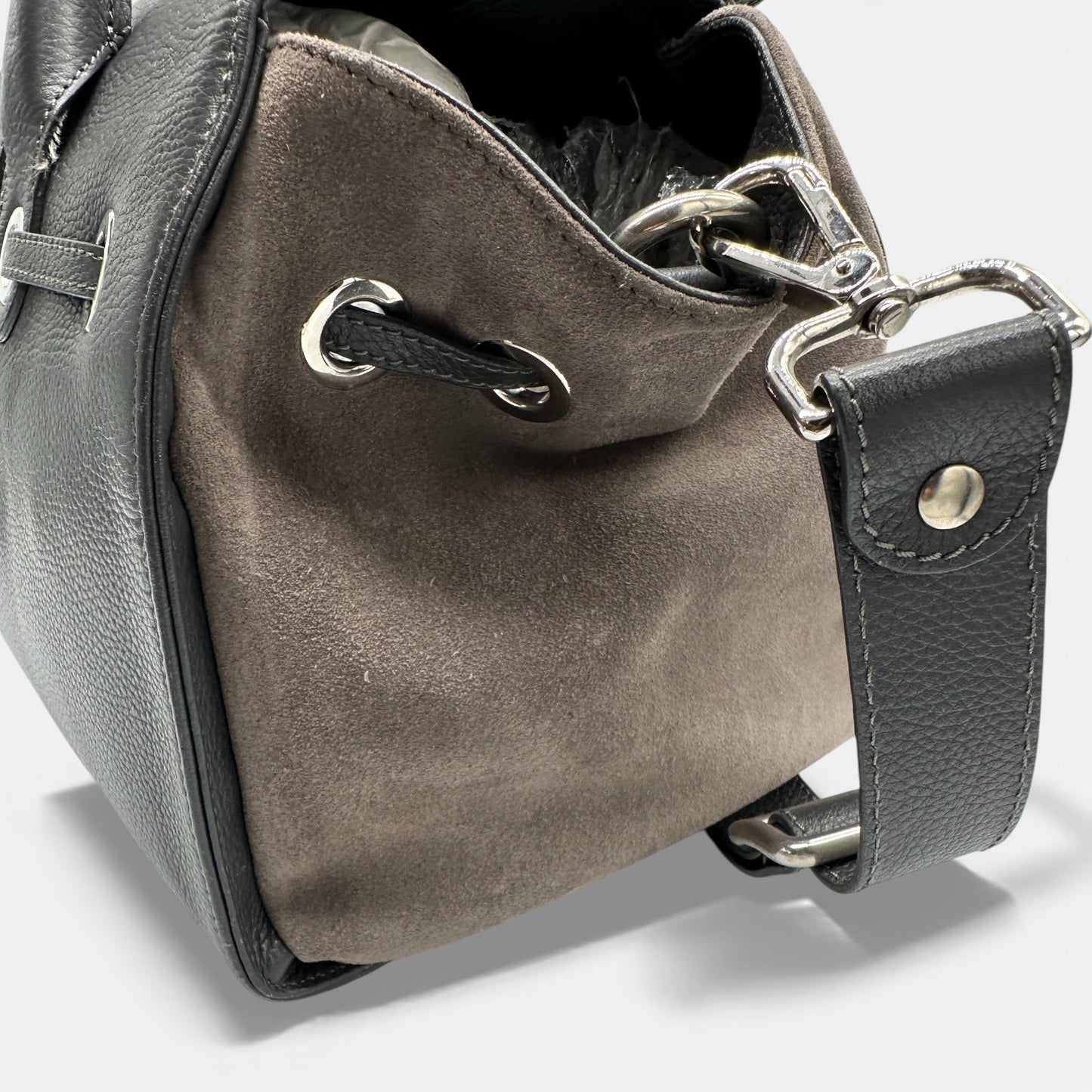 Jimmy Choo Rosalie Leather Drawstring Handbag - Thanks it's Vintage