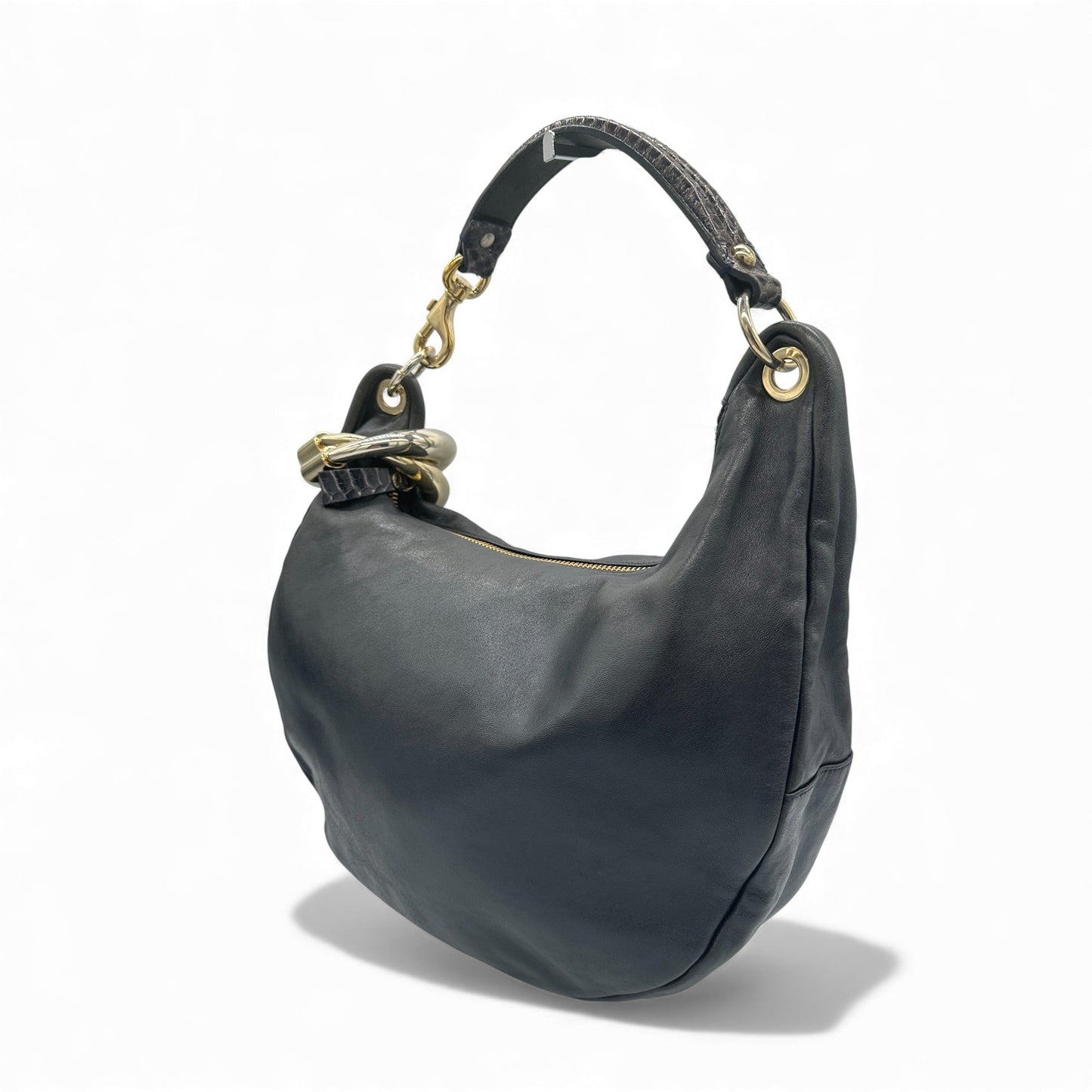 Jimmy Choo Solar Cuff Leather Hobo Bag - Thanks it's Vintage