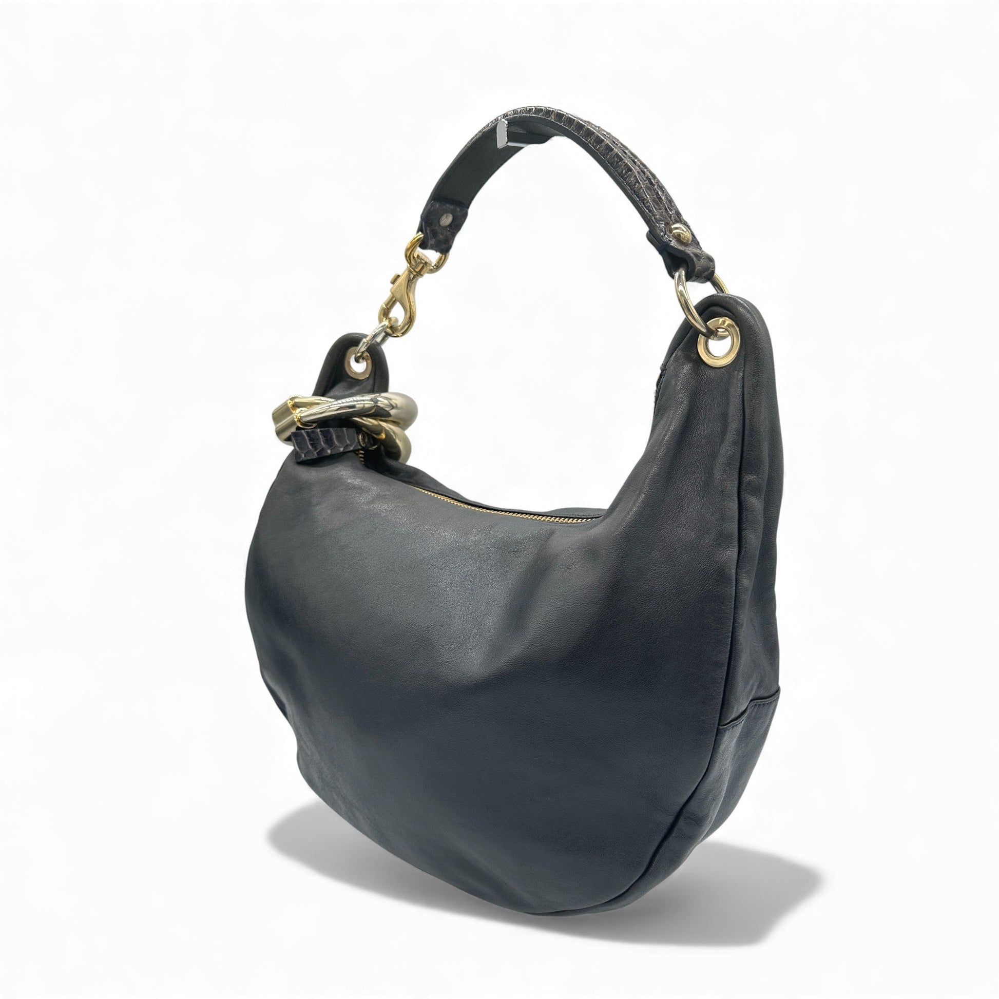 Jimmy Choo Solar Cuff Leather Hobo Bag - Thanks it's Vintage