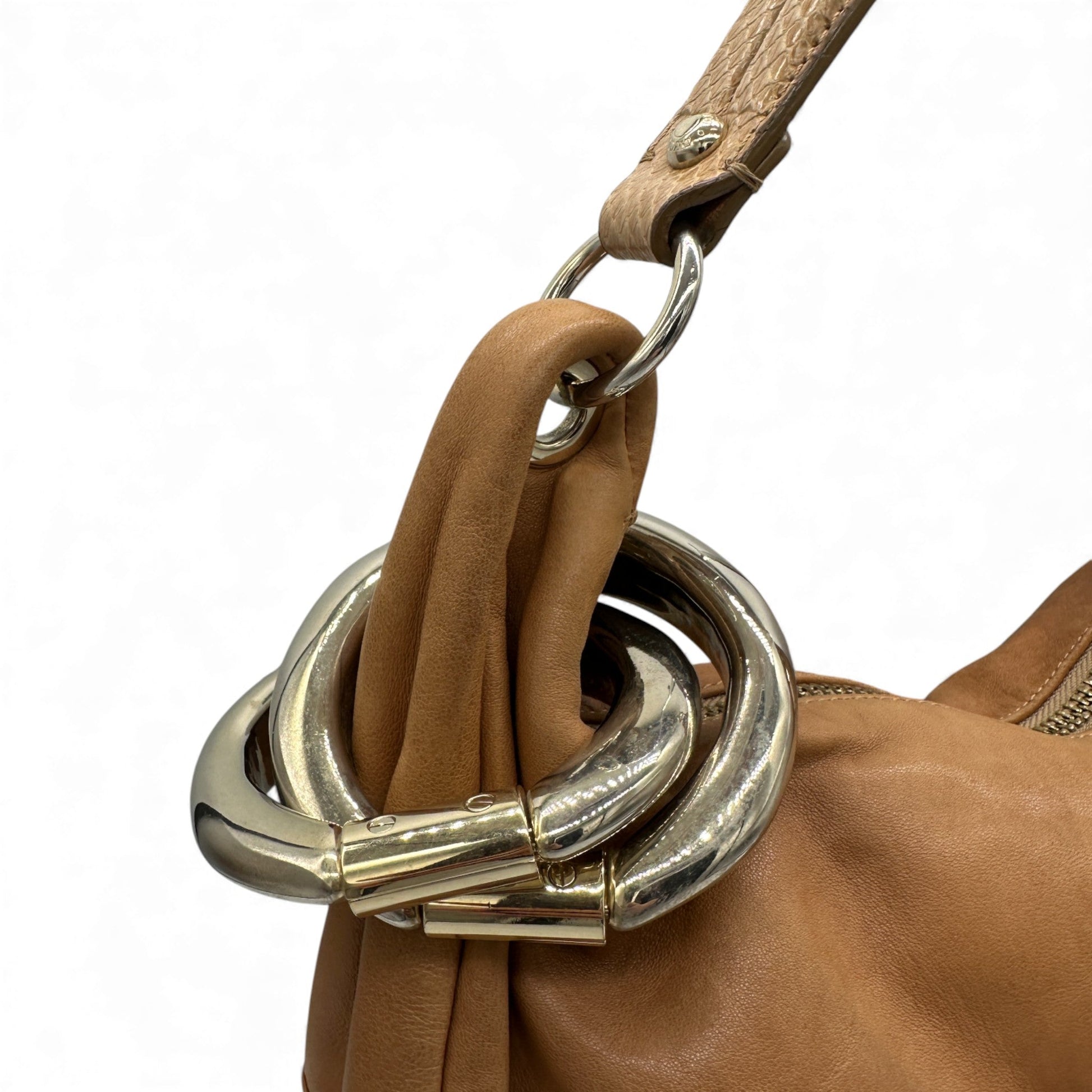 Jimmy Choo Solar Cuff Leather Hobo Bag - Thanks it's Vintage