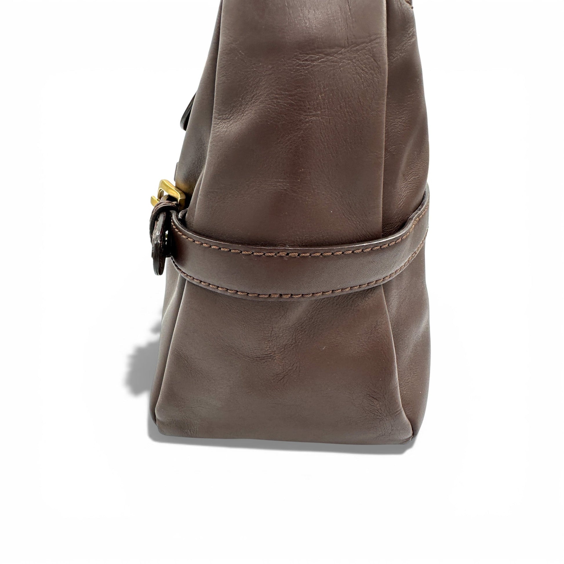 Jimmy Choo Tulita Brown Leather Handbag - Thanks it's Vintage