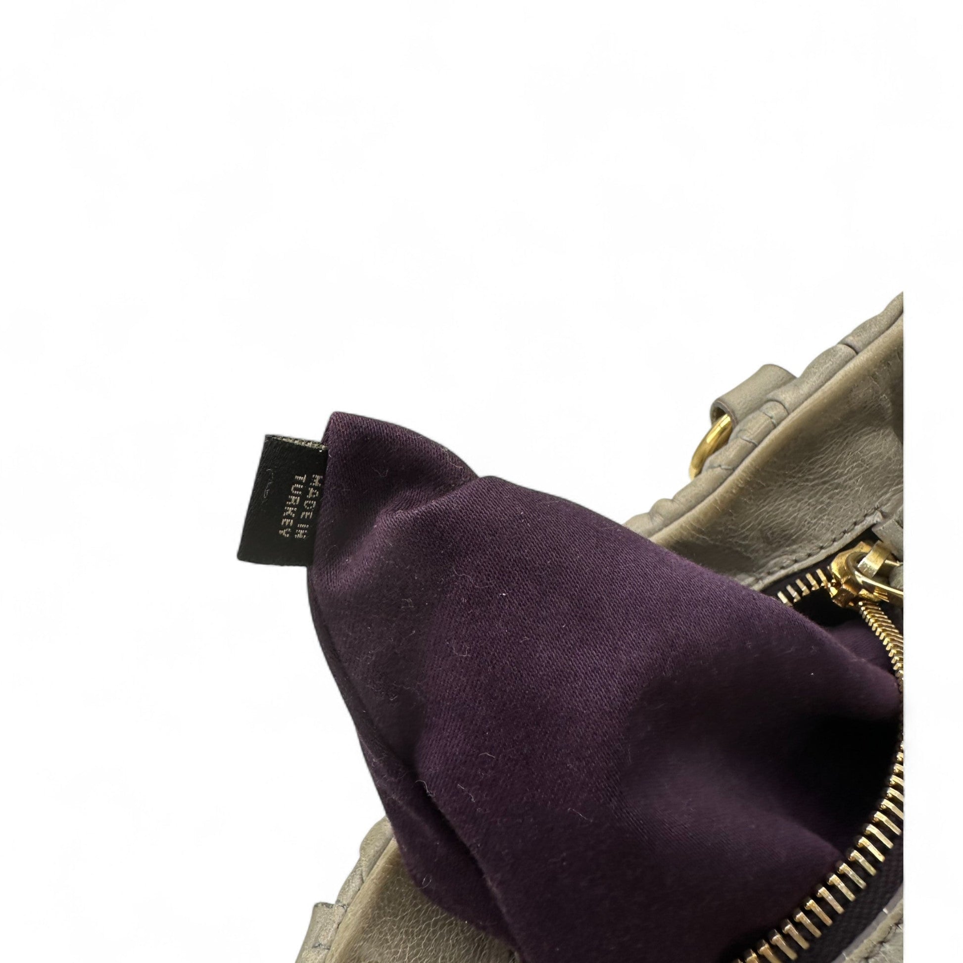 Miu Miu Matelassè Handbag in grey leather - Thanks it's Vintage