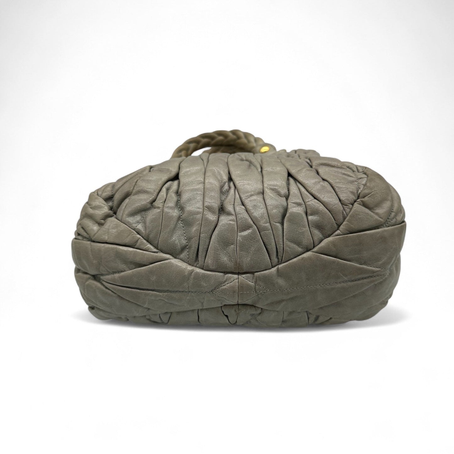 Miu Miu Matelassè Handbag in grey leather - Thanks it's Vintage