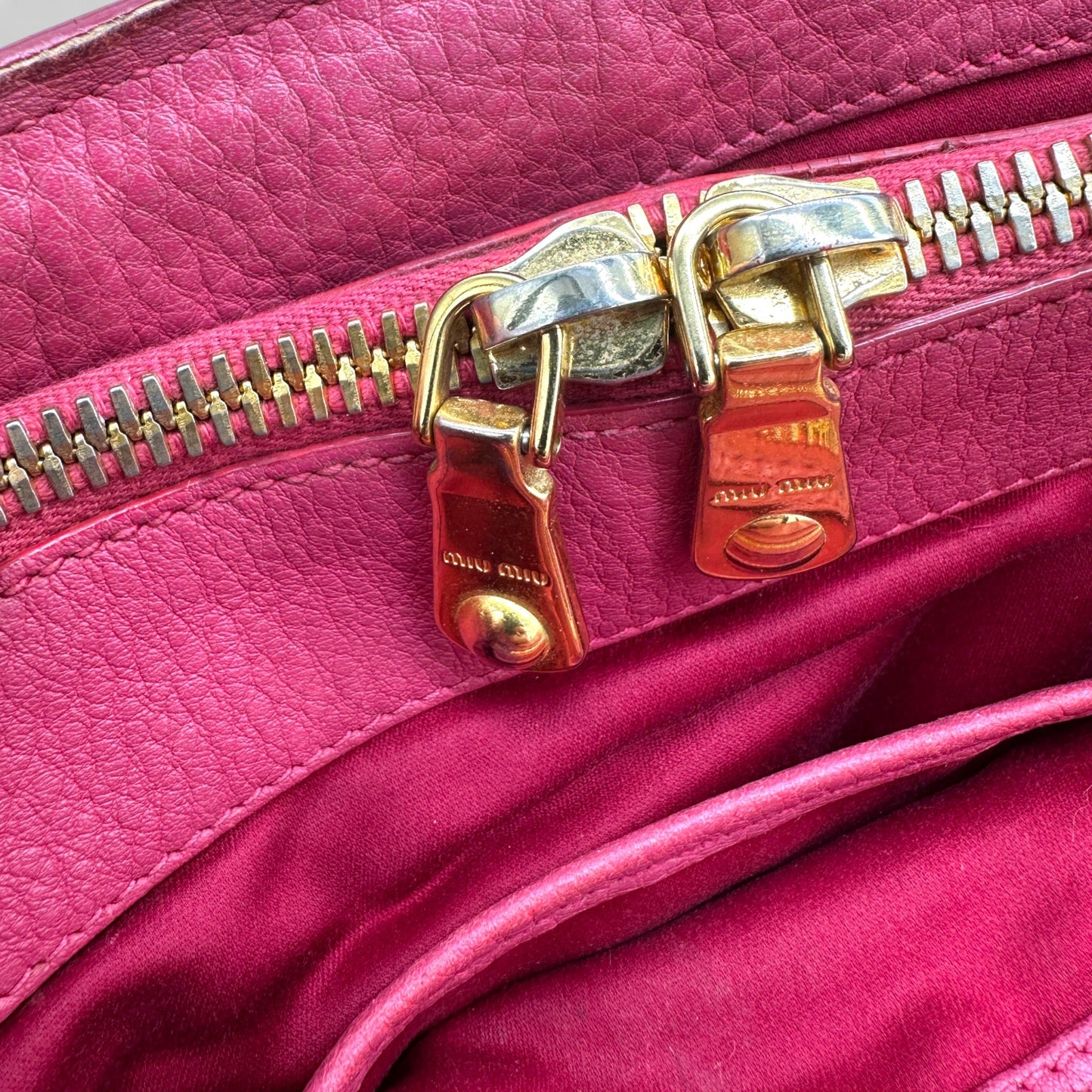 Miu Miu Pink Leather 2 - Way Handbag - Thanks it's Vintage