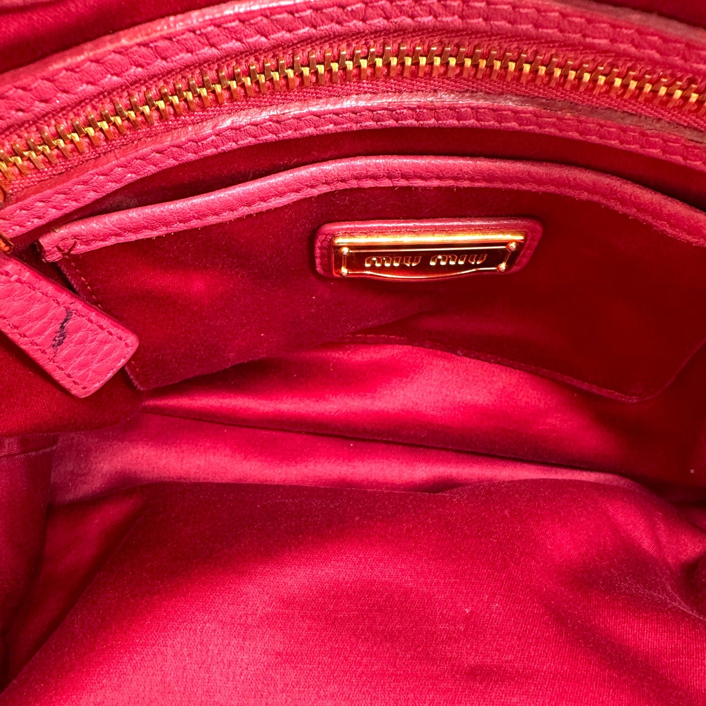 Miu Miu Pink Leather 2 - Way Handbag - Thanks it's Vintage