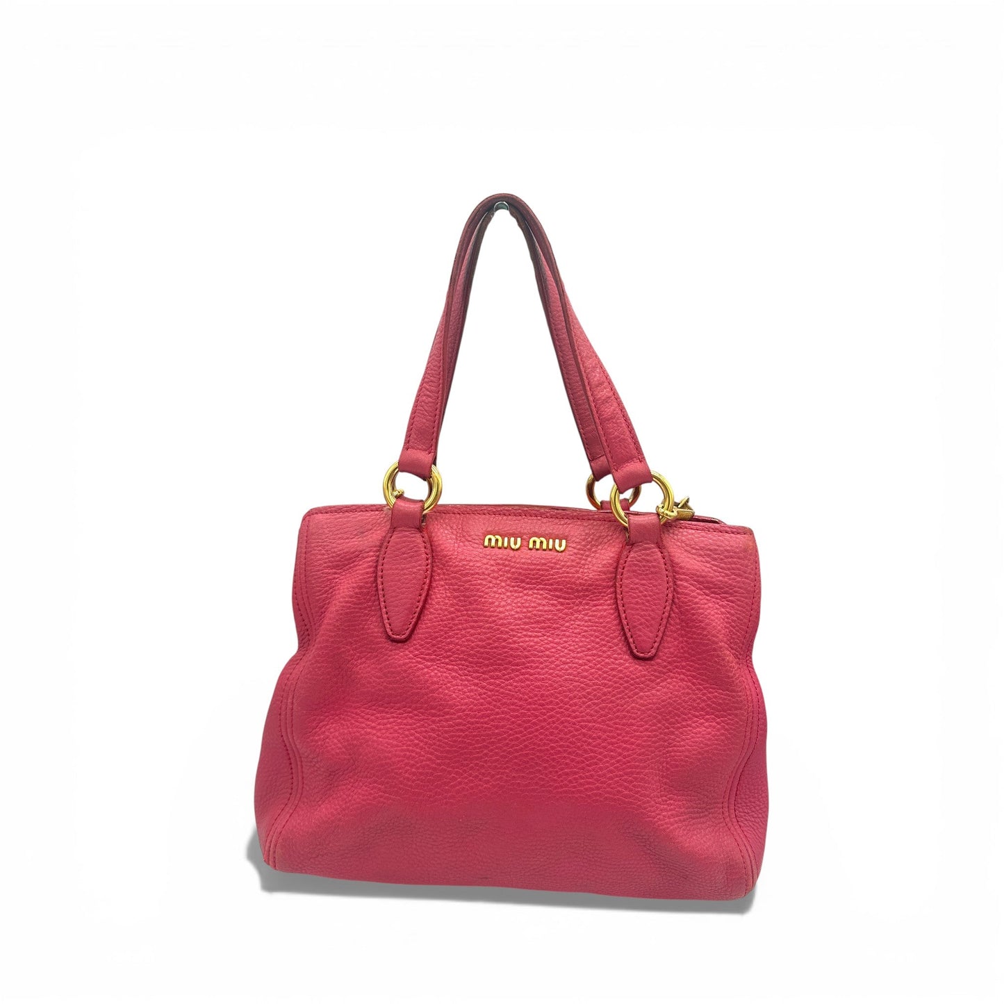 Miu Miu Pink Leather 2 - Way Handbag - Thanks it's Vintage