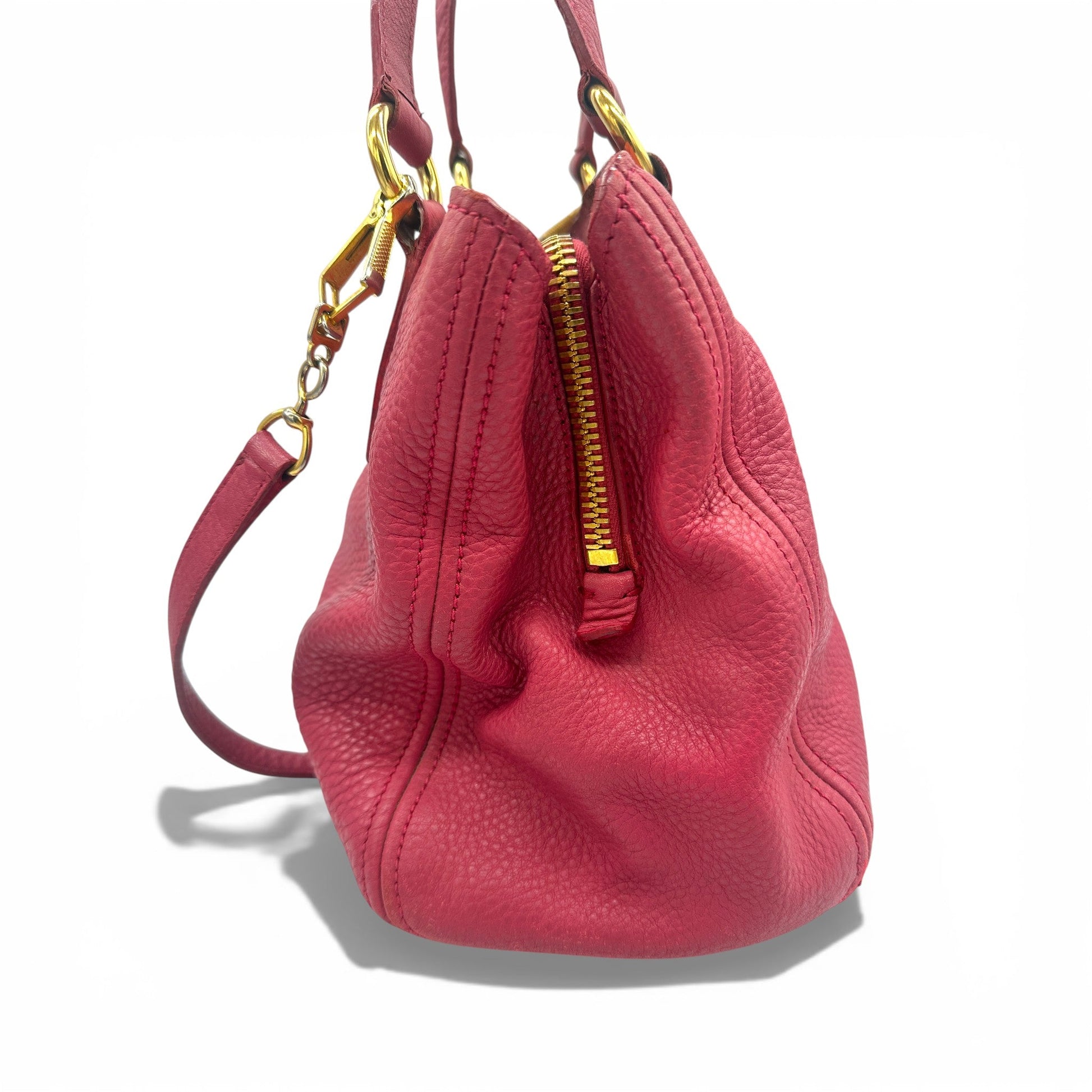 Miu Miu Pink Leather 2 - Way Handbag - Thanks it's Vintage