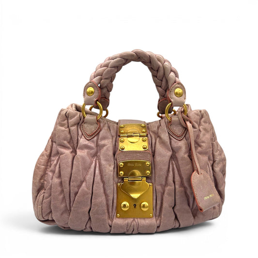 Miu Miu Pink Matelassé Coffer Handbag - Thanks it's Vintage