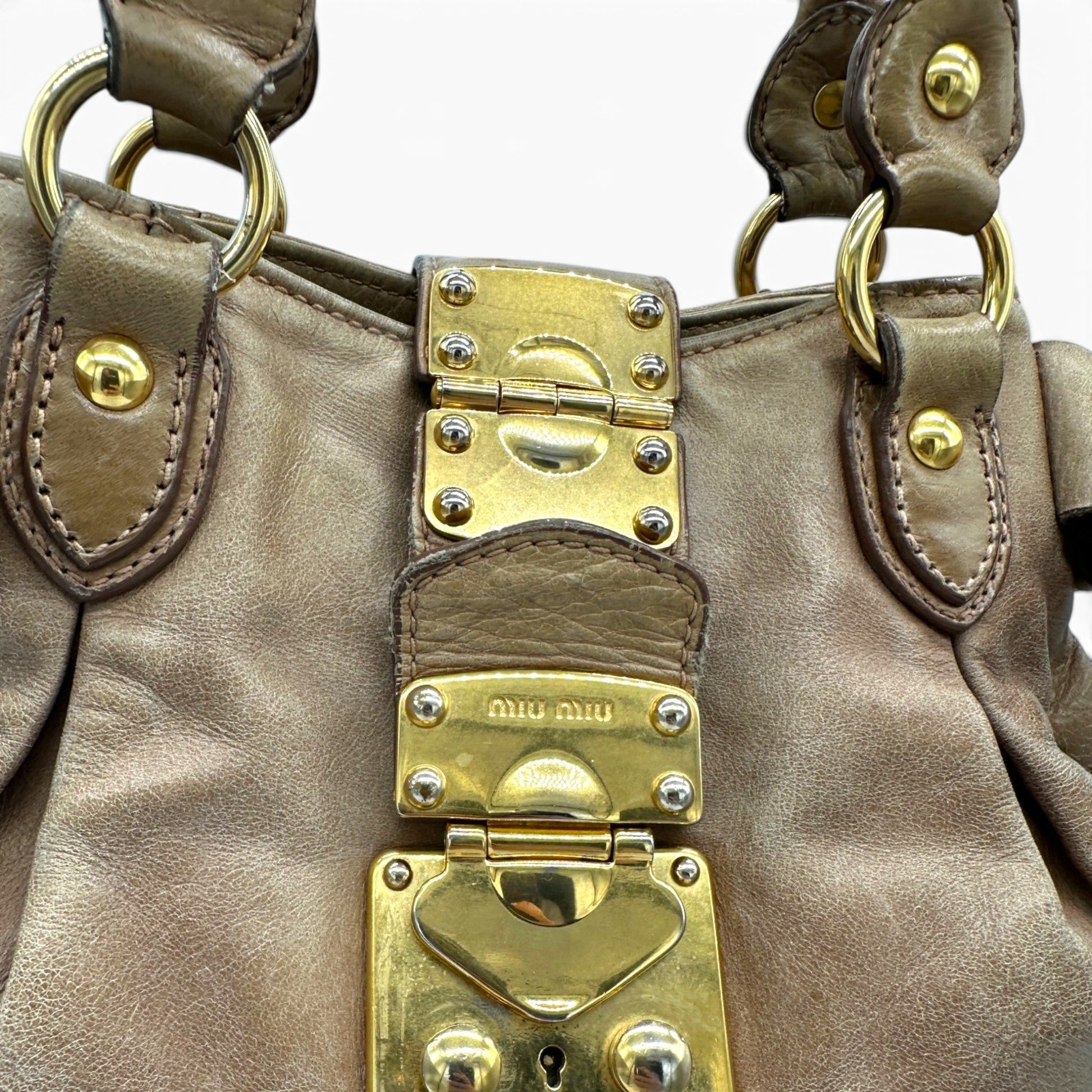 Miu Miu Vitello Lux Bow Handbag - Thanks it's Vintage