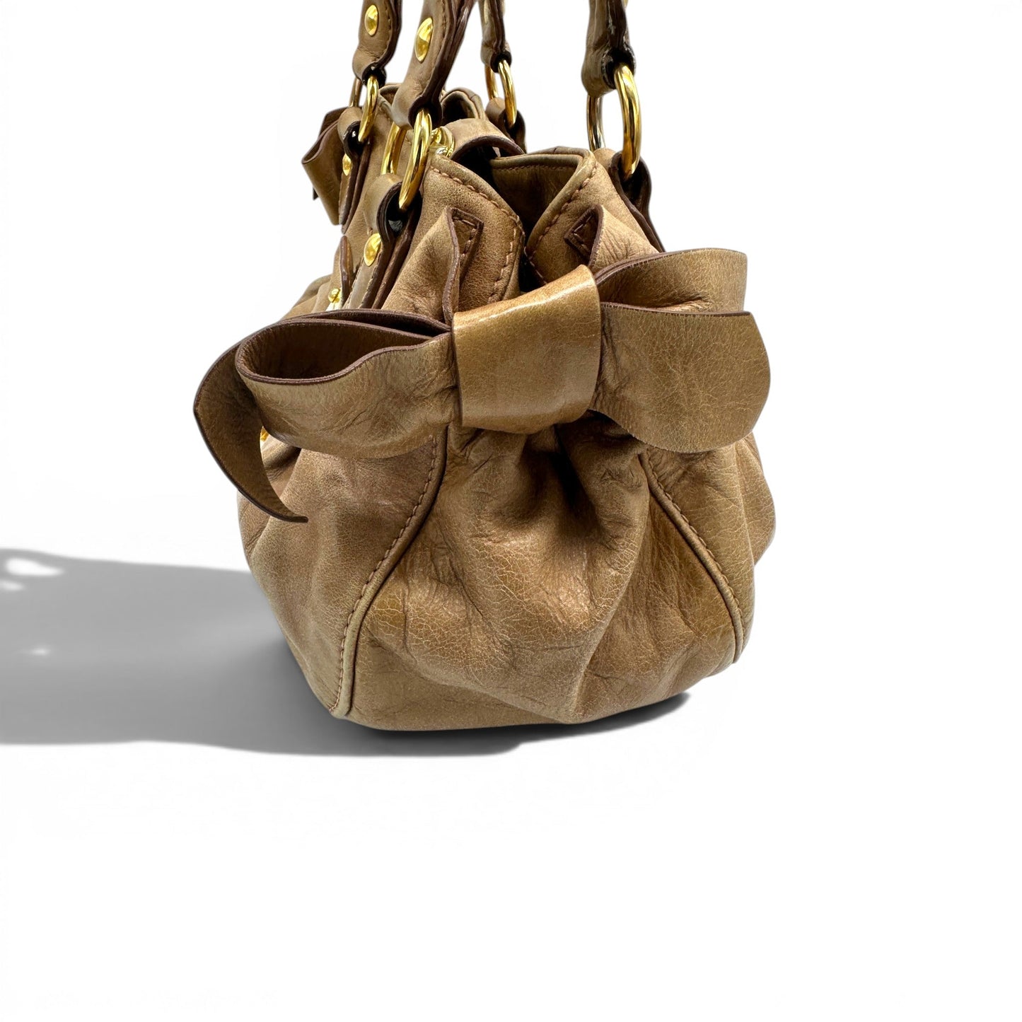 Miu Miu Vitello Lux Bow Handbag - Thanks it's Vintage