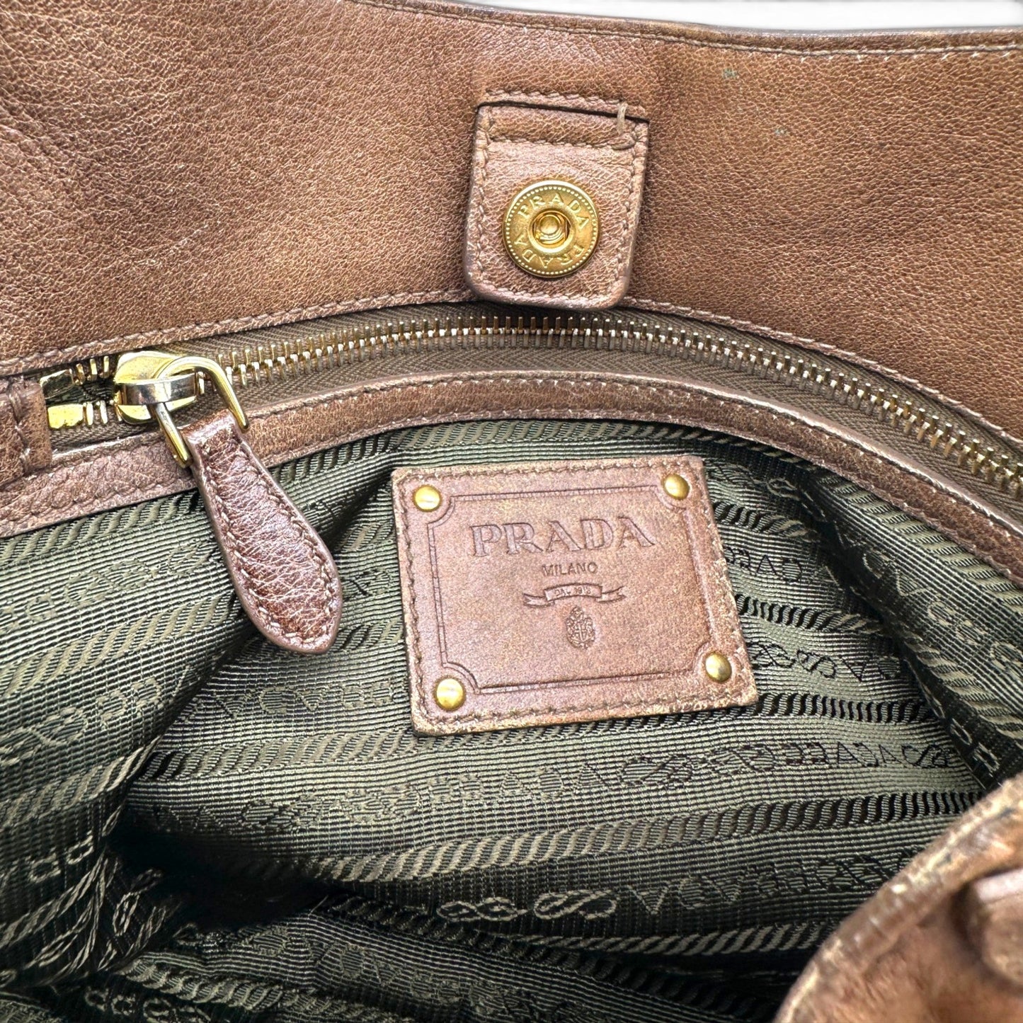 Prada Vitello Daino Leather Hobo Bag - Thanks it's Vintage