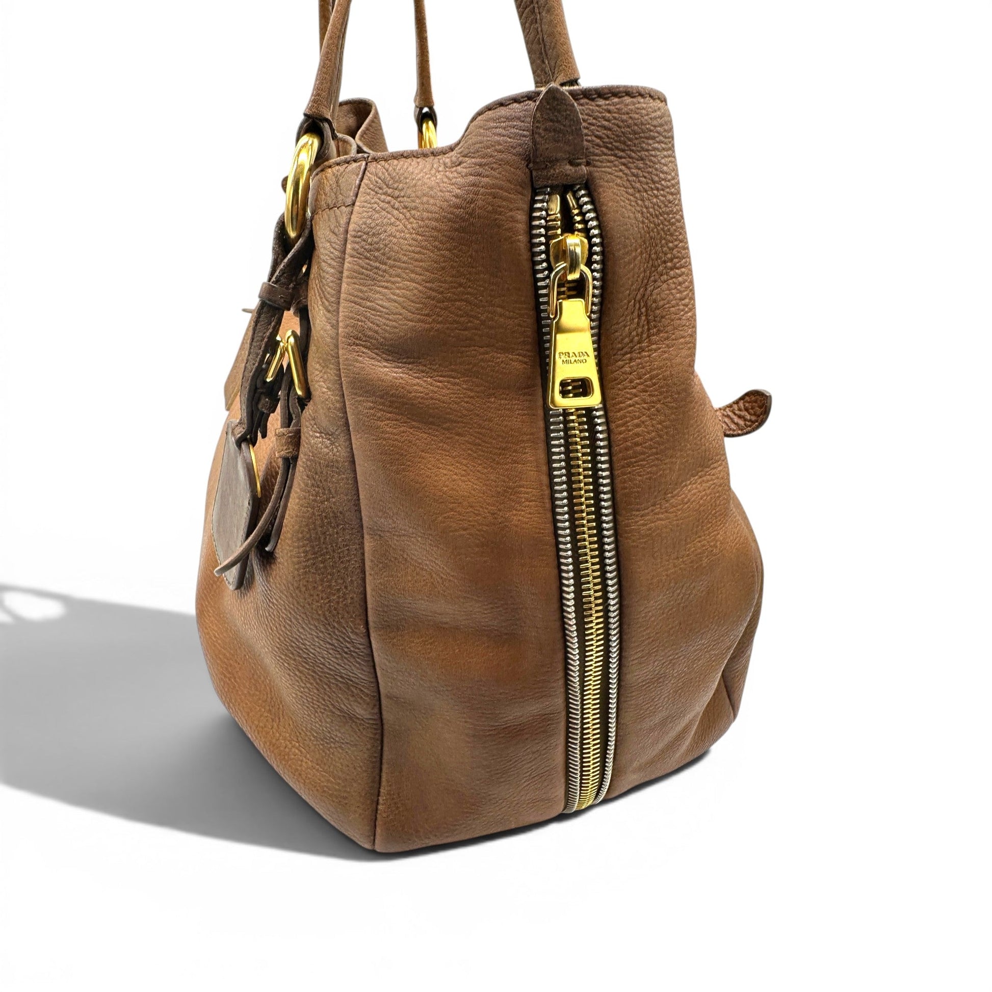 Prada Vitello Daino Leather Hobo Bag - Thanks it's Vintage