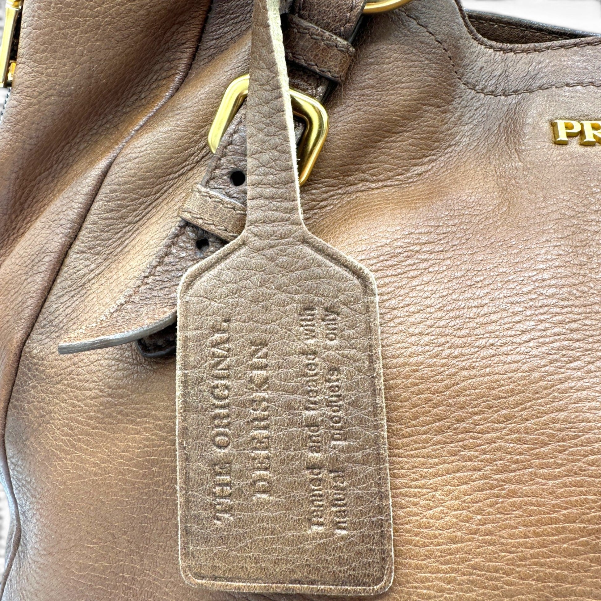 Prada Vitello Daino Leather Hobo Bag - Thanks it's Vintage