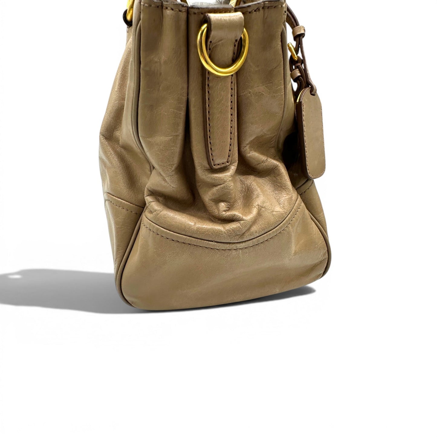 Prada Vitello Shine Leather Tote Bag - Thanks it's Vintage